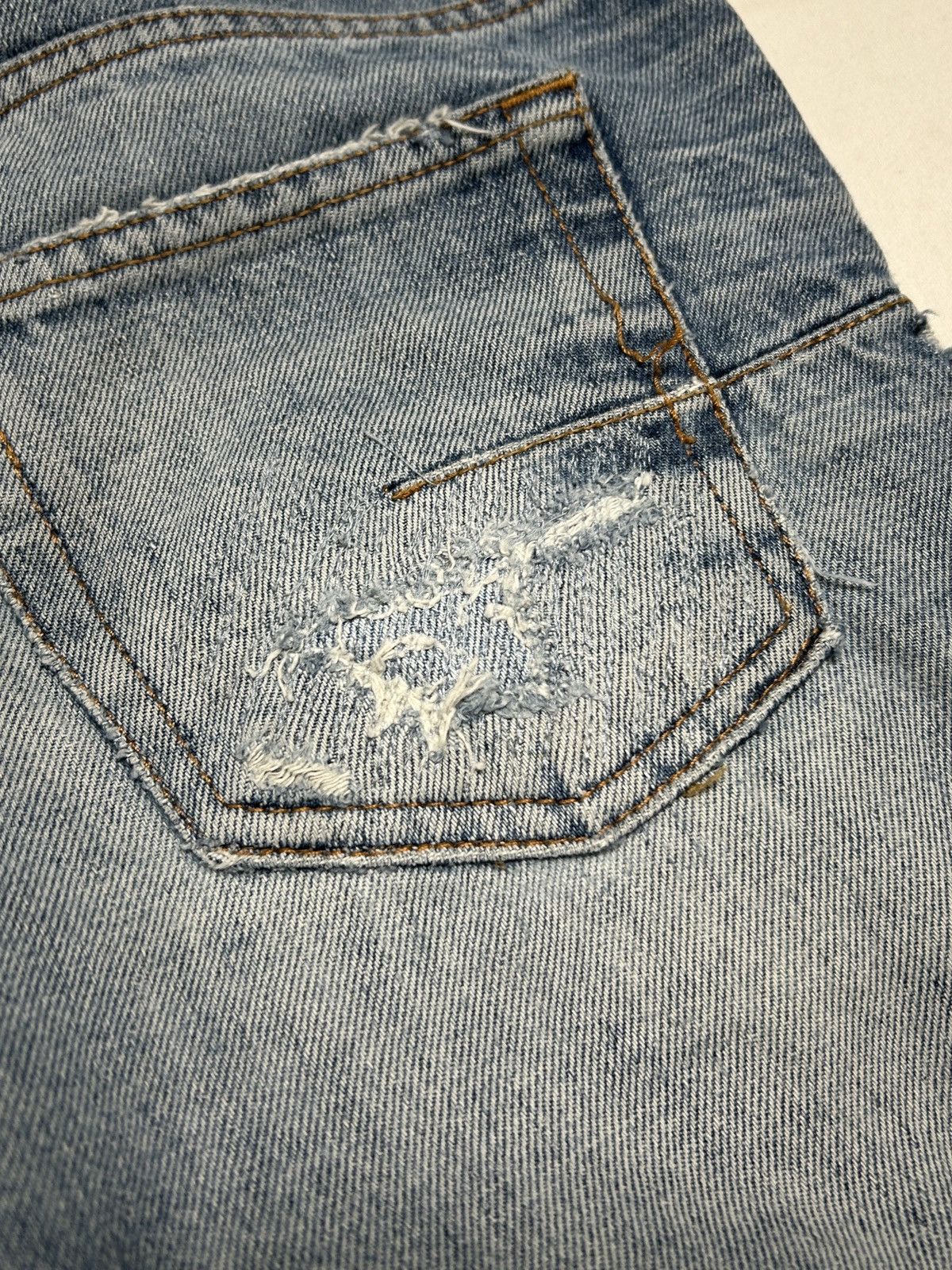 Dior FW2010 Whiskered Repaired Denim Size US 32 / EU 48 - 12 Thumbnail