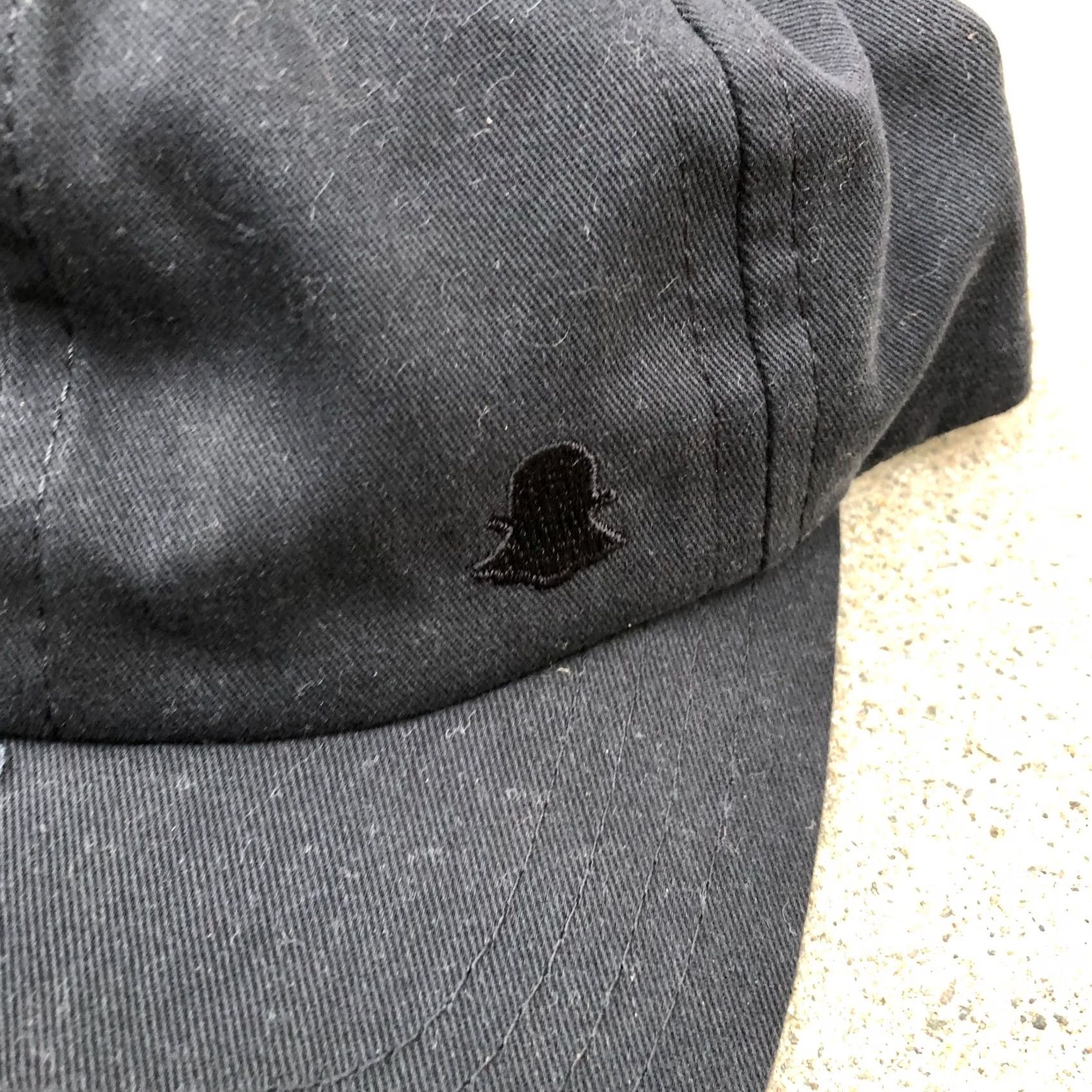Vintage SNAPCHAT Strapback Baseball Hat Men's One Size Black Adjustable Cap Low Profile Size ONE SIZE - 3 Thumbnail