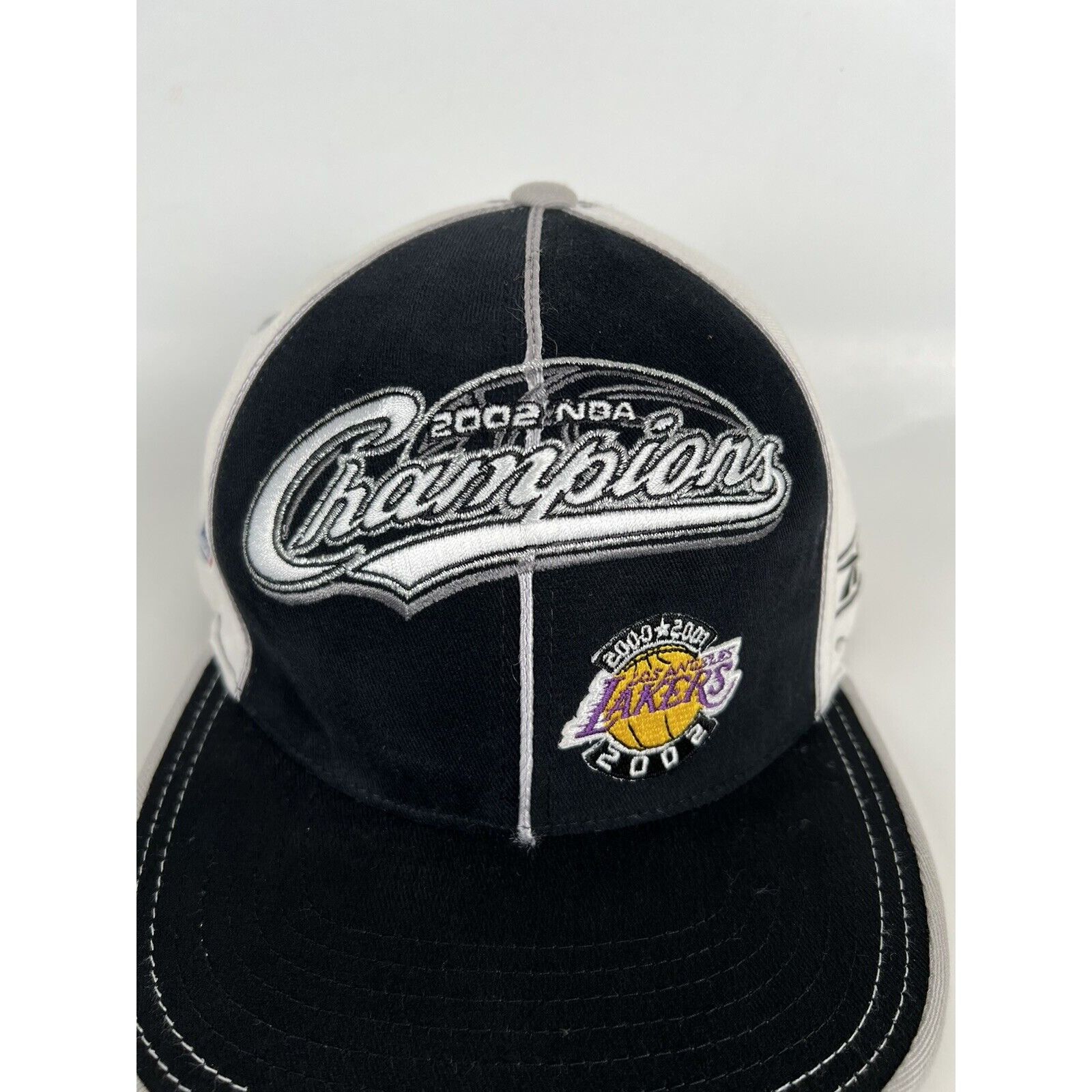 Reebok Vintage Los Angeles Lakers 2002 Champions Hat Cap Fitted Siz Size ONE SIZE - 2 Thumbnail