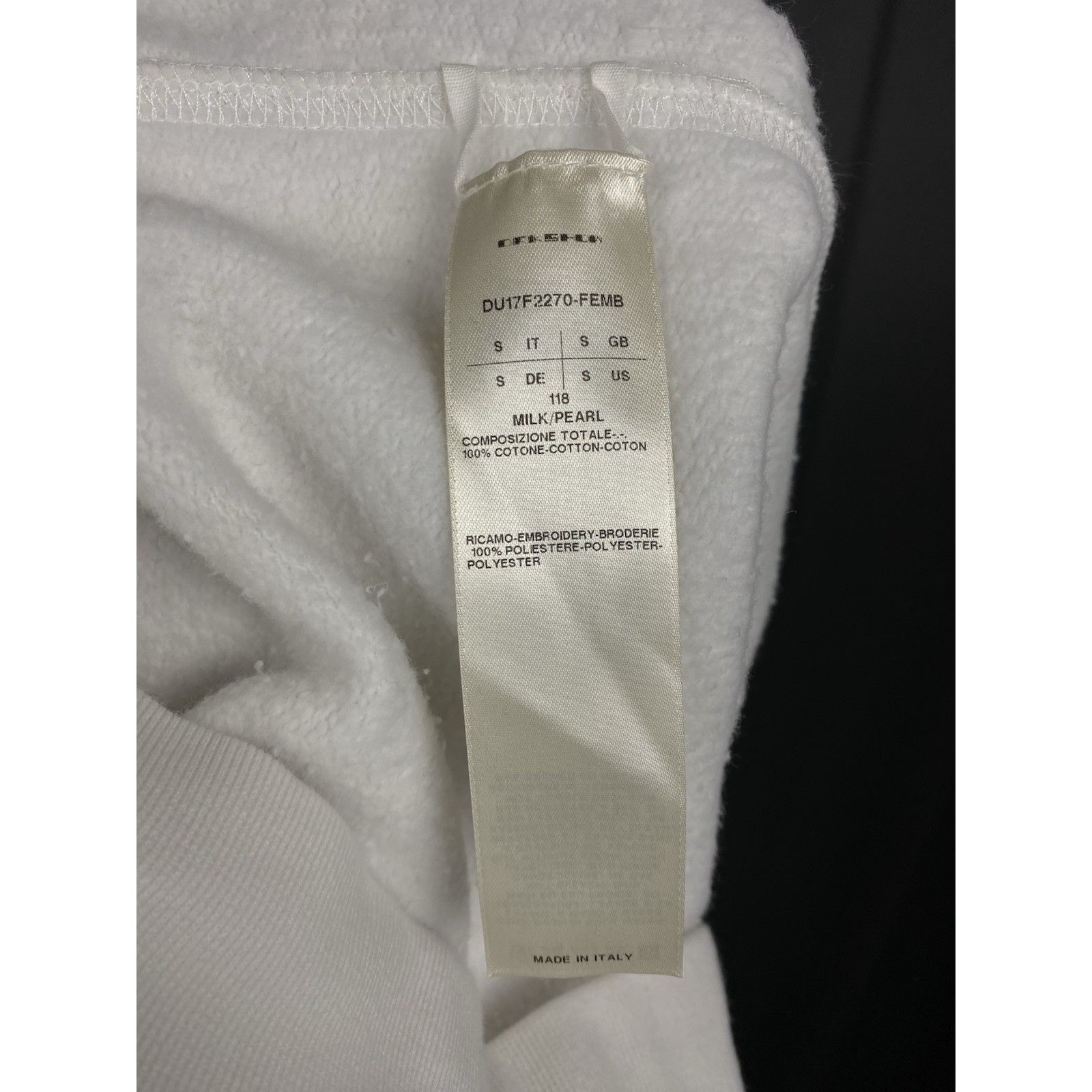 Rick Owens Rick Owens Dark Shadow Man to Man White Beige Crewneck Long Size US S / EU 44-46 / 1 - 12 Thumbnail