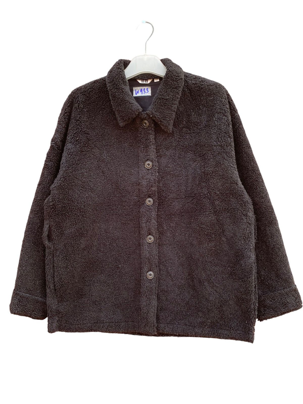 UNIQLO LEMAIRE BUTTON DOWN FLEECE JACKET