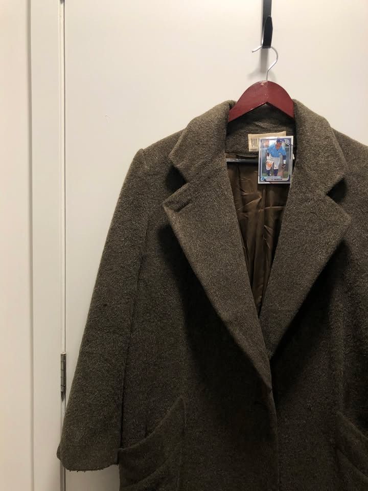 Bill Blass Dark Olive Green Vintage Coat Size US L / EU 52-54 / 3 - 3 Thumbnail