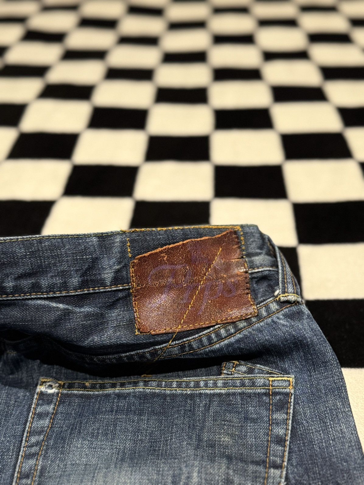Prps RARE $638 SELVEDGE JAPAN DISTRESSED JEANS DENIM Size US 33 - 10 Thumbnail