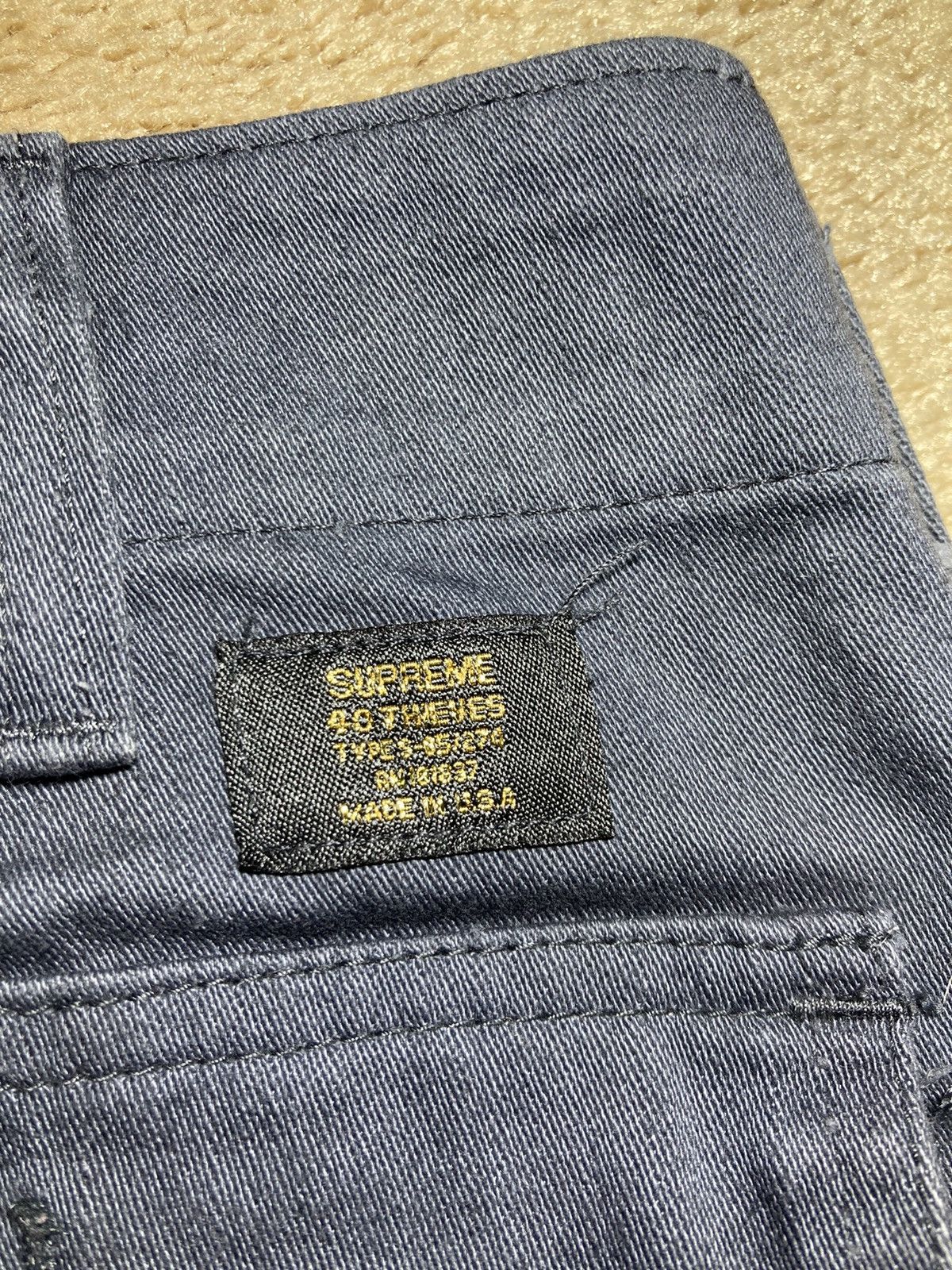 Supreme 2002 Supreme Twill Pants Gray Vintage Cargo 90s Military 30 Size US 30 / EU 46 - 8 Thumbnail