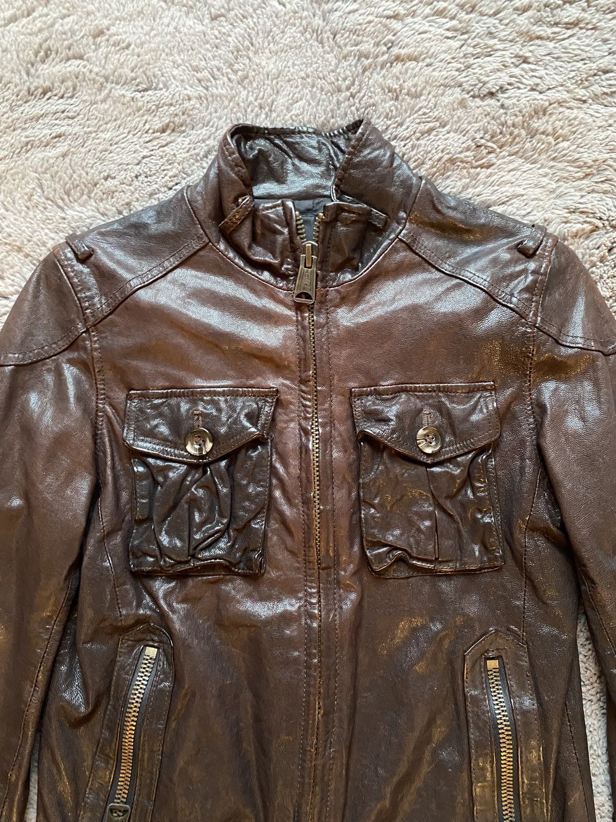 BUFFALO BOBS Buffalo Bobs Leather Jacket Size S / US 4 / IT 40 - 3 Thumbnail