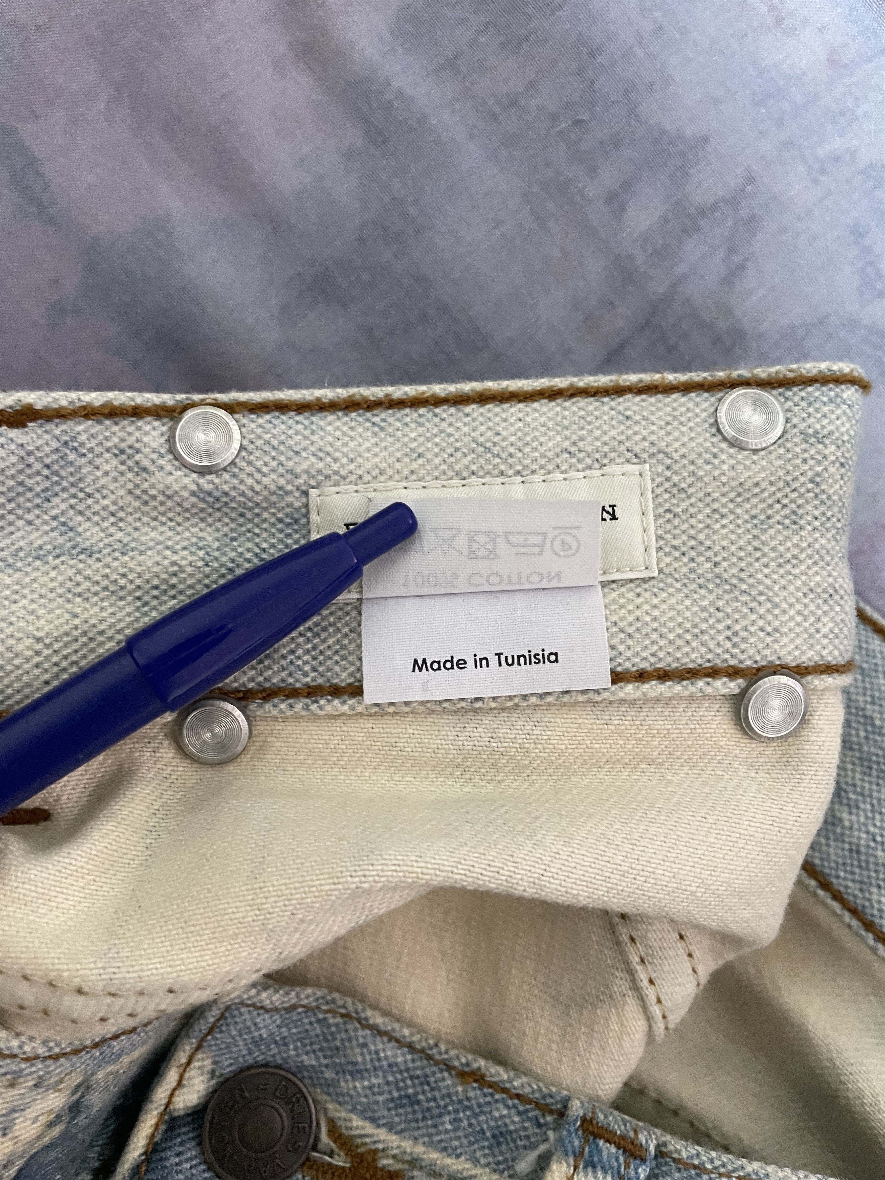 Dries Van Noten SS 17 Dries Van Noten "Pender" Light Blue Patchwork Jeans Size US 32 / EU 48 - 11 Thumbnail