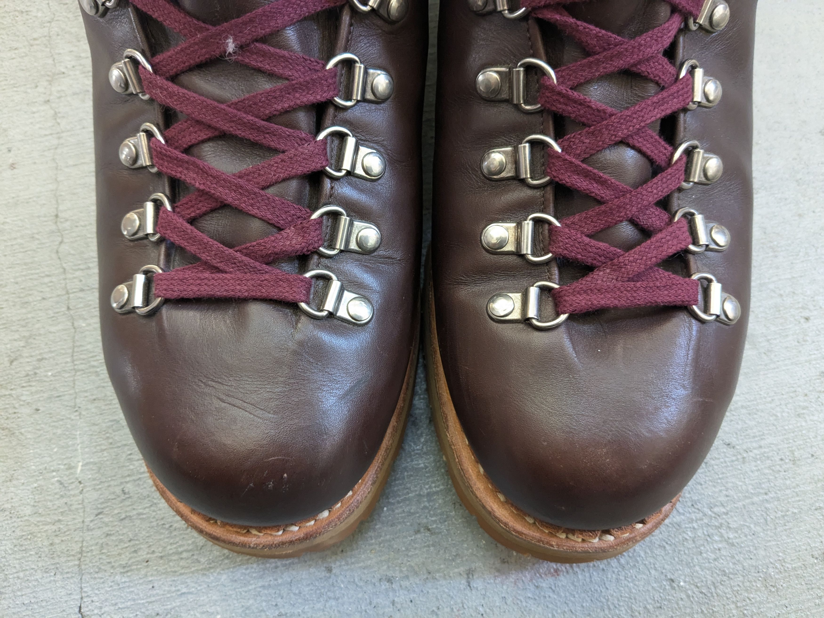 Gucci Gucci Boots Brown 10.5 Leather Rubber Lace Up Size US 10.5 / EU 43-44 - 7 Thumbnail