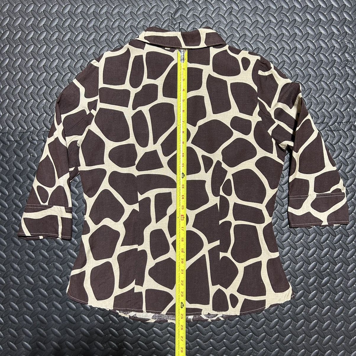 Other East 5th Brown Giraffe Animal Print Shirt Button Down Medium Size M / US 6-8 / IT 42-44 - 12 Thumbnail