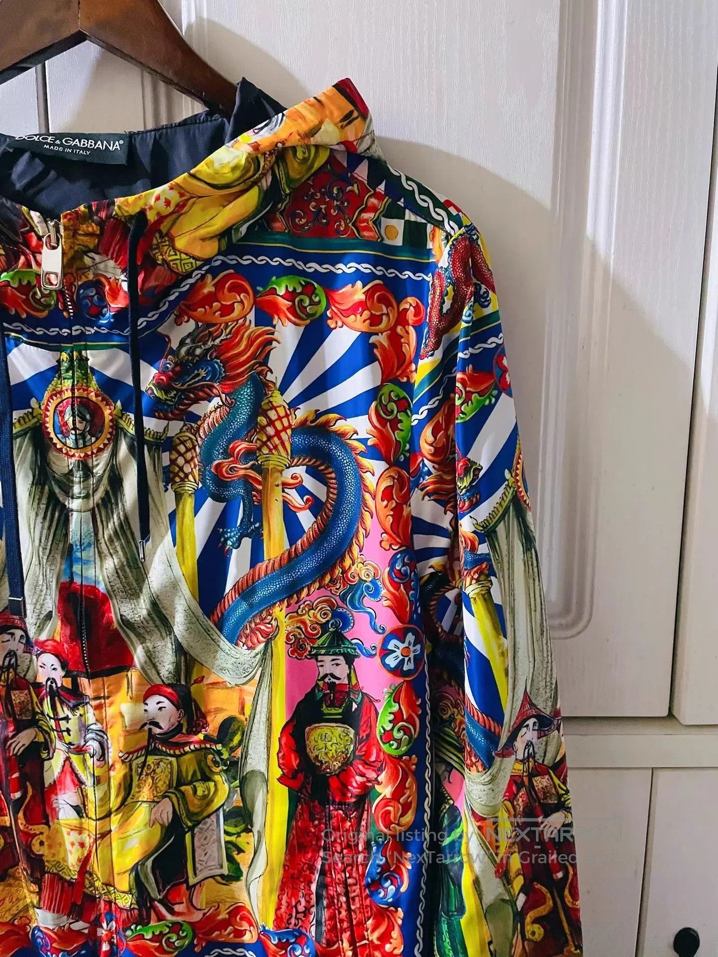 Dolce & Gabbana Multi-Color Printed Hooded Jacket. Size US M / EU 48-50 / 2 - 5 Thumbnail