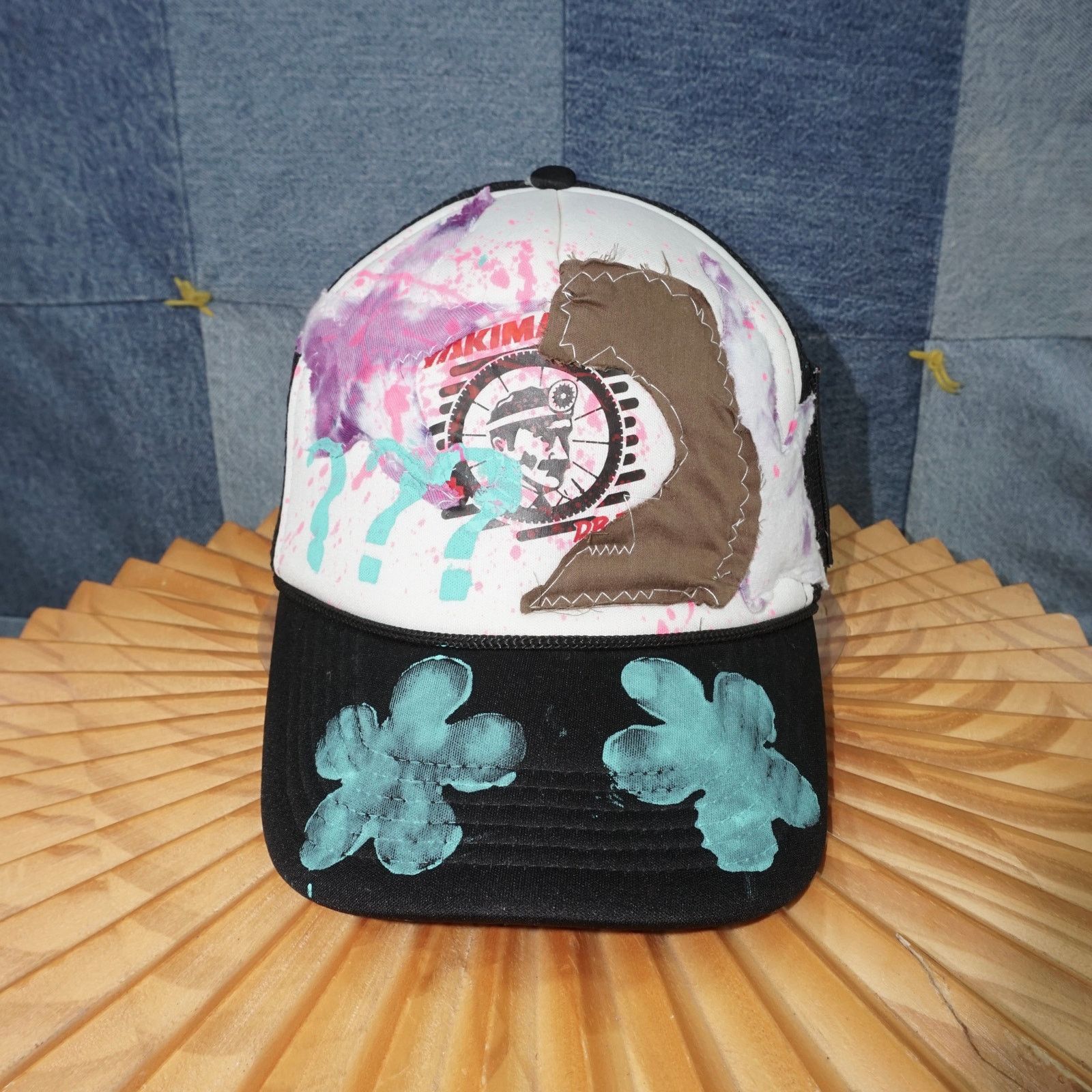 Vintage OSFA - Yakima trucker patchwork paint abstract trucker hat Size ONE SIZE - 1 Thumbnail