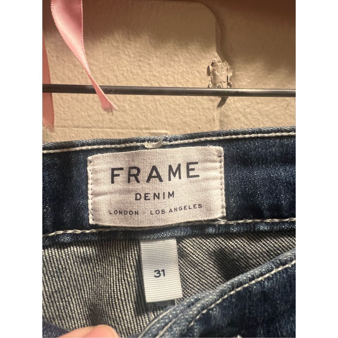 Frame Frame Le High Straight Blue Jeans Woman’s Size 31 Size 31" - 5 Thumbnail
