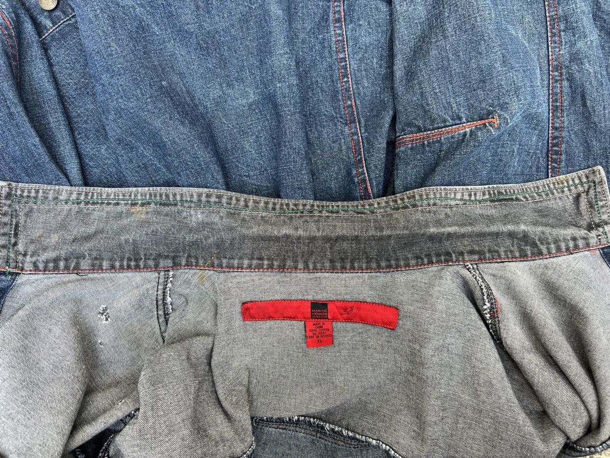 Marithe + Francois Girbaud Vintage MFG Distressed Oversized Denim Jacket Size US XL / EU 56 / 4 - 23 Thumbnail