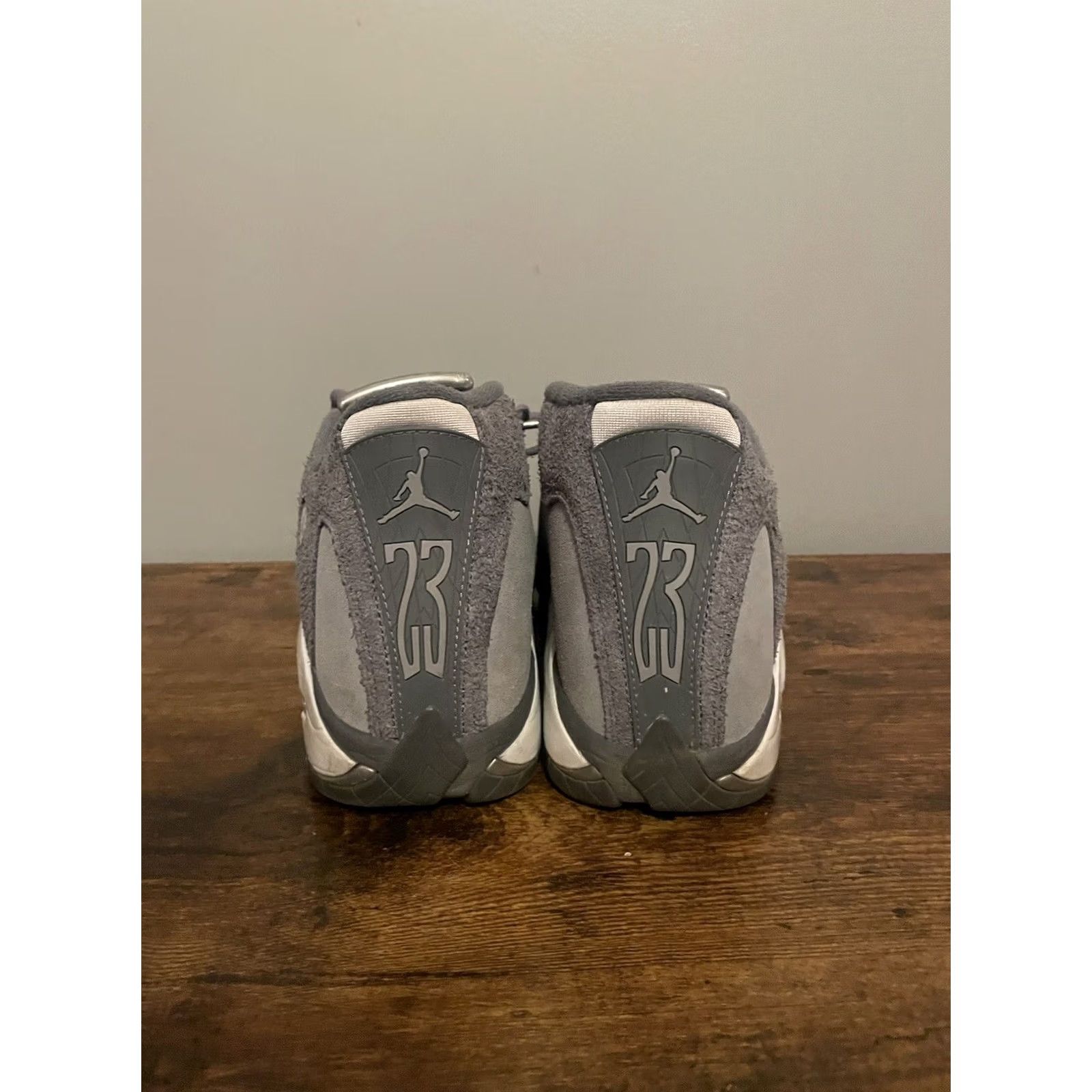 Jordan Brand Nike Air Jordan 14 Retro Flint Grey Sneakers Mens Size 8.5 US Gray Suede 2024 Release Athletic Shoes Sneaker Size US 8 / EU 41 - 4 Thumbnail