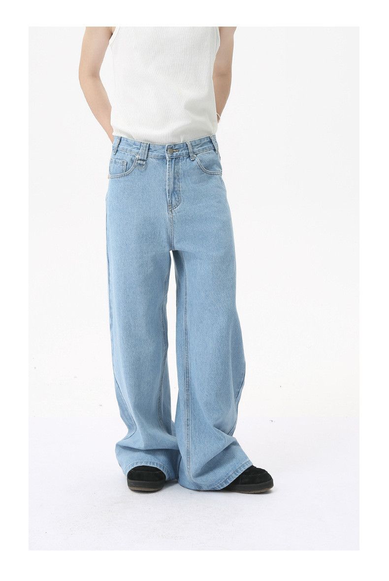 Japanese Brand Men's American Cleanfit Retro Wide-Leg Straight-Leg Jeans Size US 32 / EU 48 - 2 Thumbnail
