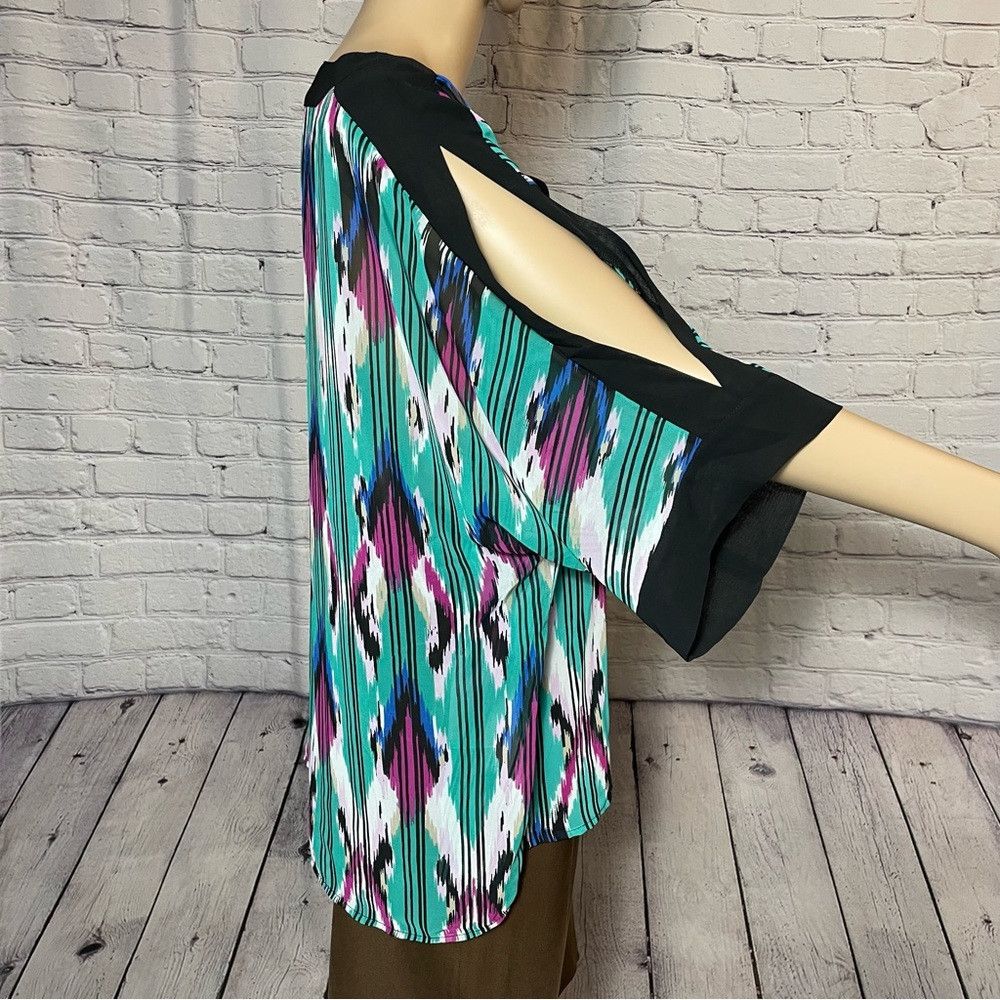 Other Dana Buchman Short Sleeve V-neck Top Size XL Size XL / US 12-14 / IT 48-50 - 3 Thumbnail
