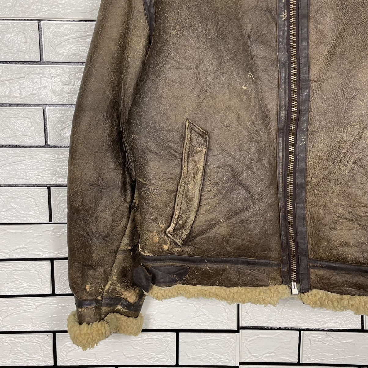 Japanese Brand Vintage US Force Sheepskin Shearling B3 Bomber Jacket Size US M / EU 48-50 / 2 - 3 Thumbnail