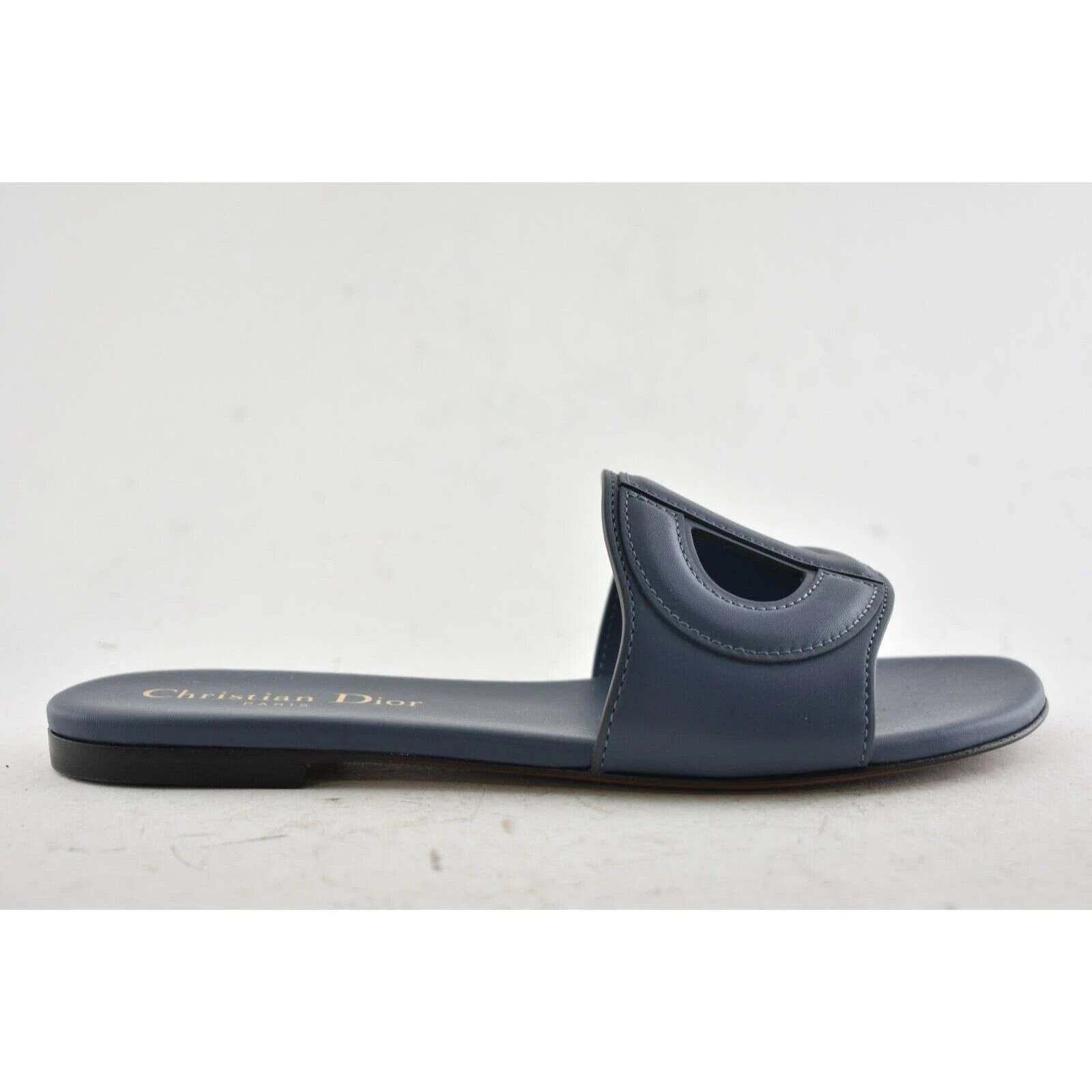 Dior Christian Dior Leather Club Logo Slide Mule Flat Sandal 35 Size US 5 / IT 35 - 3 Thumbnail