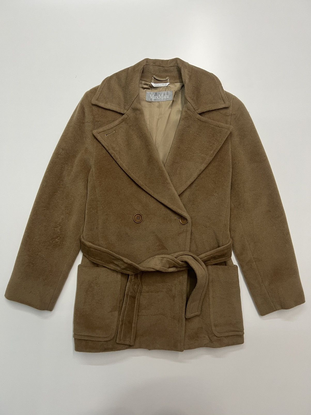 Max Mara 🔥MAXMARA DOUBLE BREAST COAT WITH BELT Size S / US 4 / IT 40 - 1 Thumbnail
