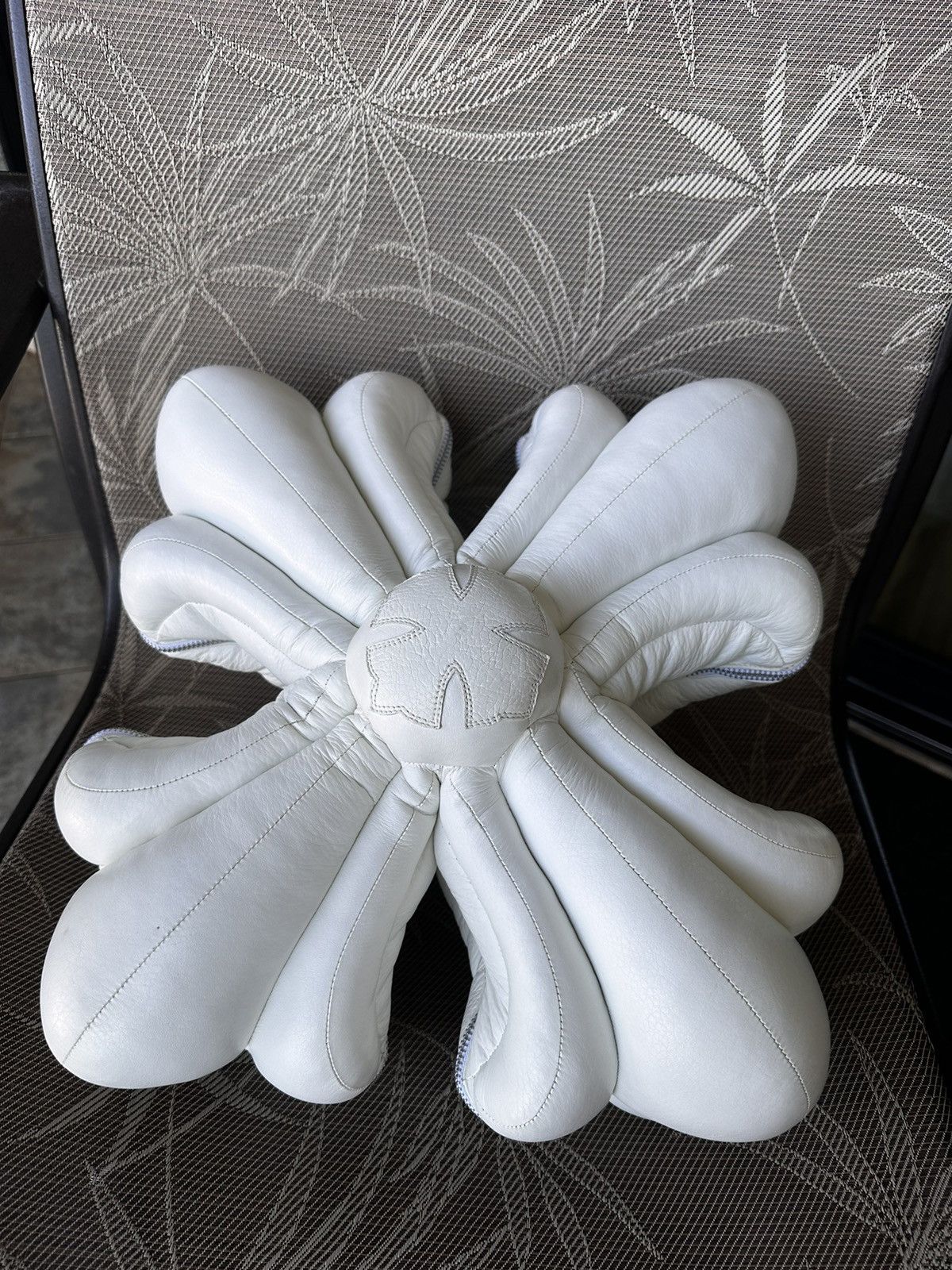 Chrome Hearts White Cross Pillow
