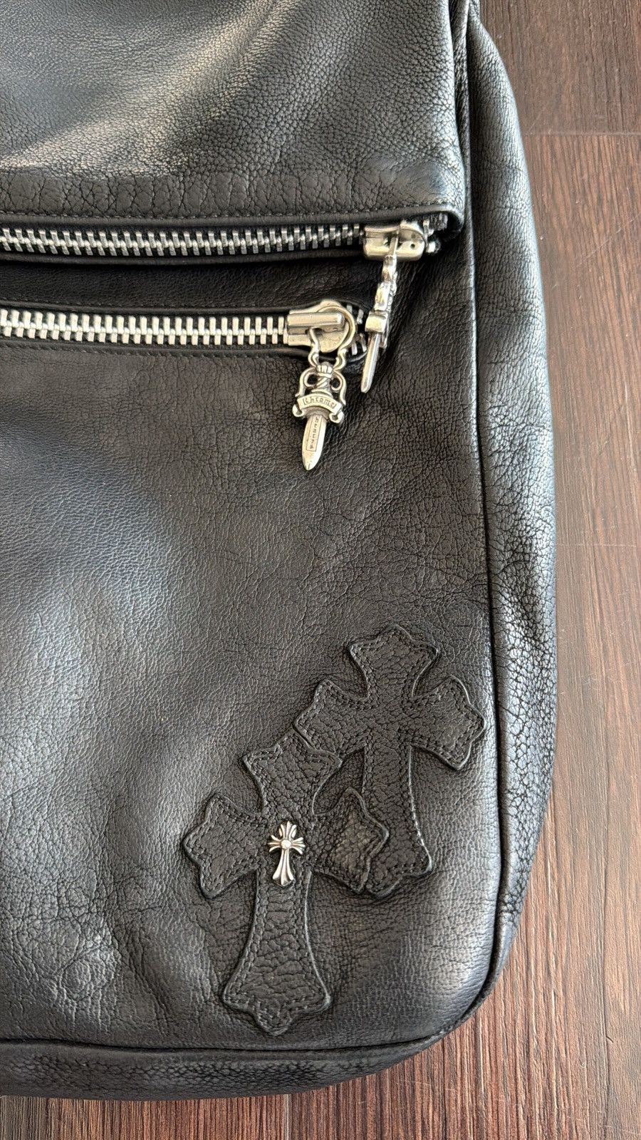 Chrome Hearts Chrome Hearts Baby Fat Cross Patch Black Crossbody Bag Size ONE SIZE - 3 Thumbnail