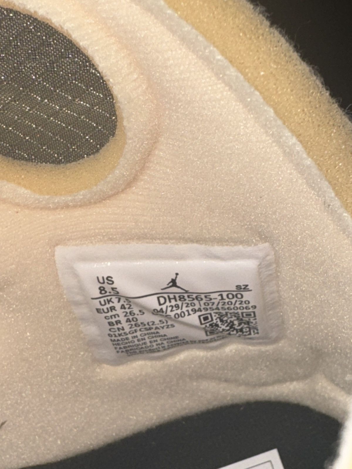 Jordan Brand × Nike × Off-White Deadstock Off White Jordan 5 Sail Size US 8.5 / EU 41-42 - 6 Thumbnail