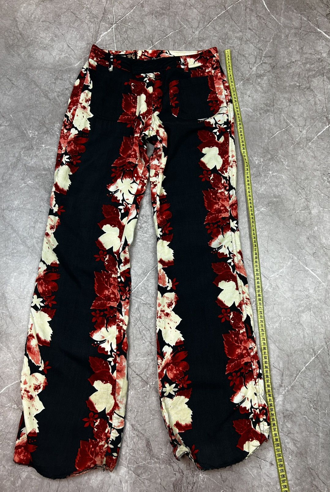 Jean Paul Gaultier Vintage JPG Jean's Jean Paul Gaultier Floral Pants Size 26 Size 26" / US 2 / IT 38 - 18 Thumbnail