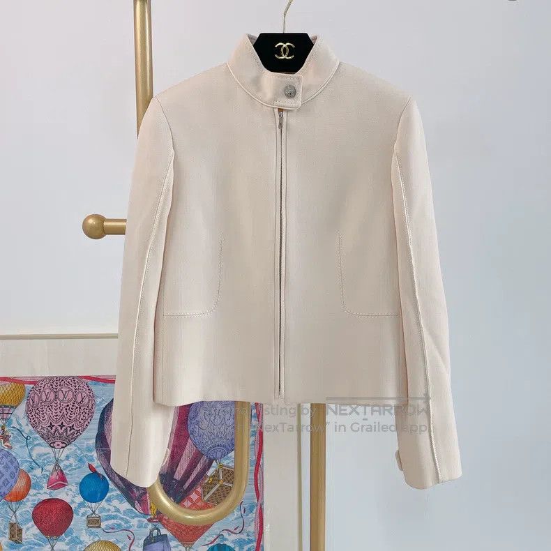 Hermes Hermes Beige wool coat Size XXS / US 00 / IT 34 - 1 Thumbnail