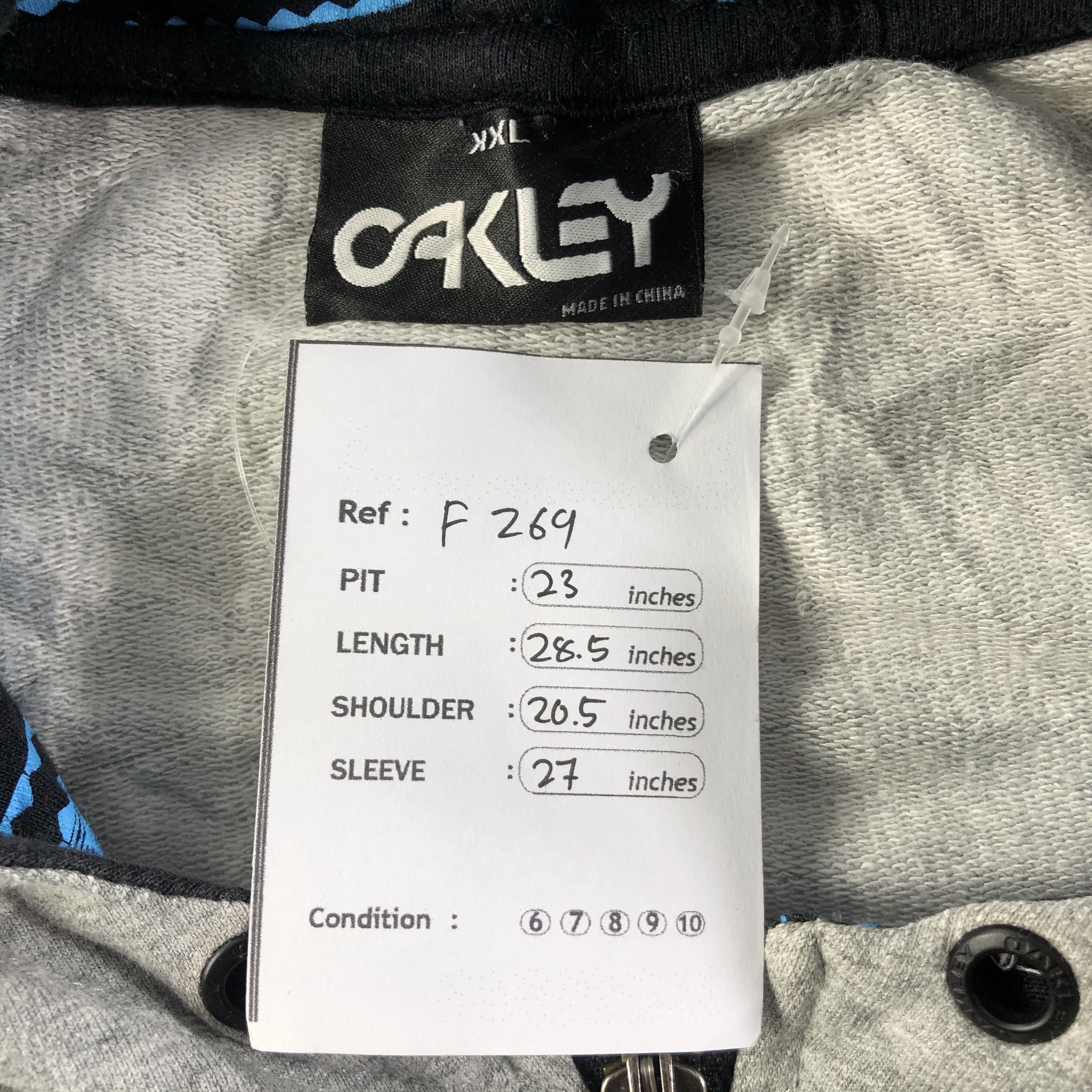 Oakley Vintage Oakley Hoodies F269 Size US XXL / EU 58 / 5 - 8 Thumbnail