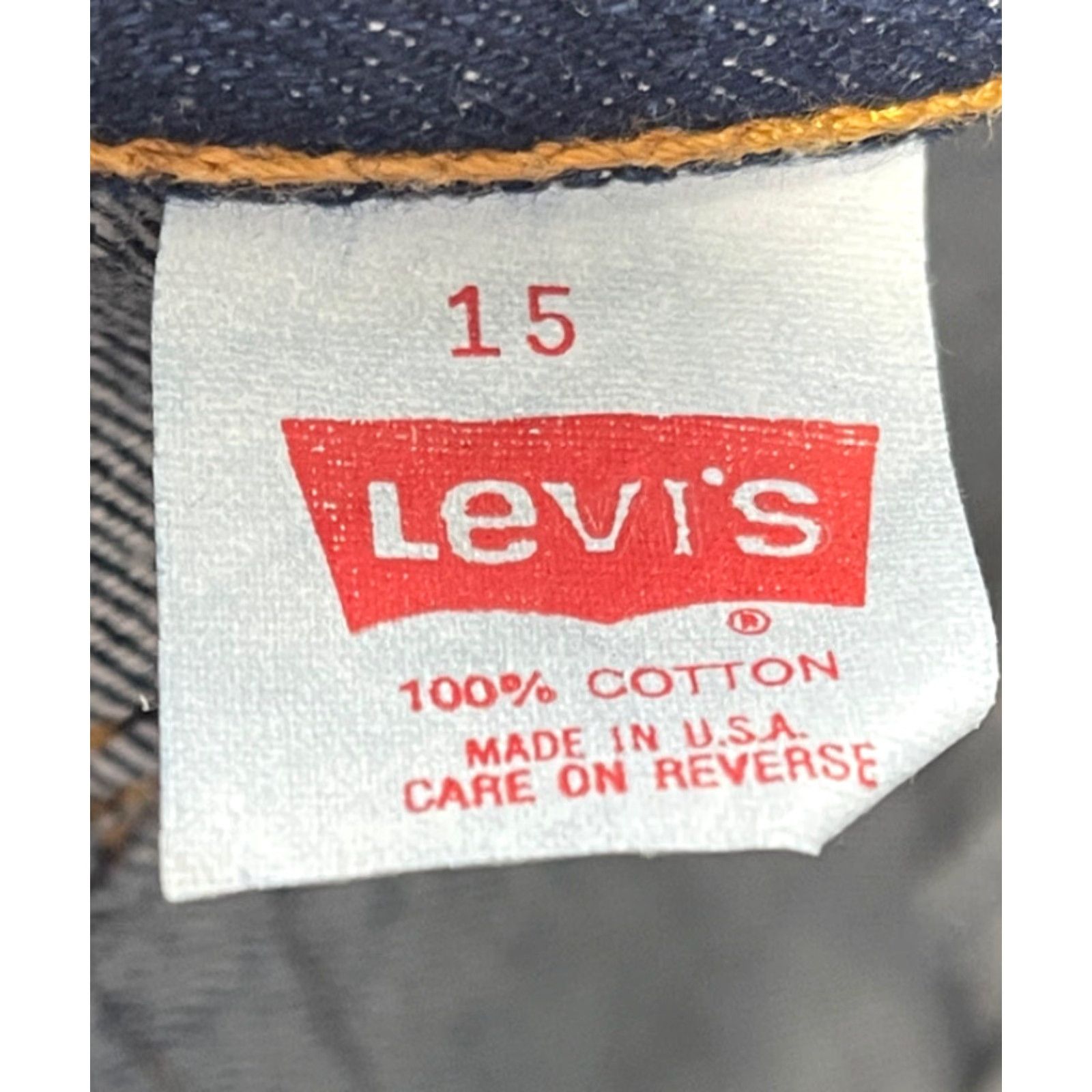 Levi's VINTAGE Levi's 544 Slim Jeans Women W30 L32 15 NWT MADE IN USA Blue Denim 100% Cotton 80s Slimming Regular Womens Size 36" / US 14 / IT 50 - 6 Thumbnail