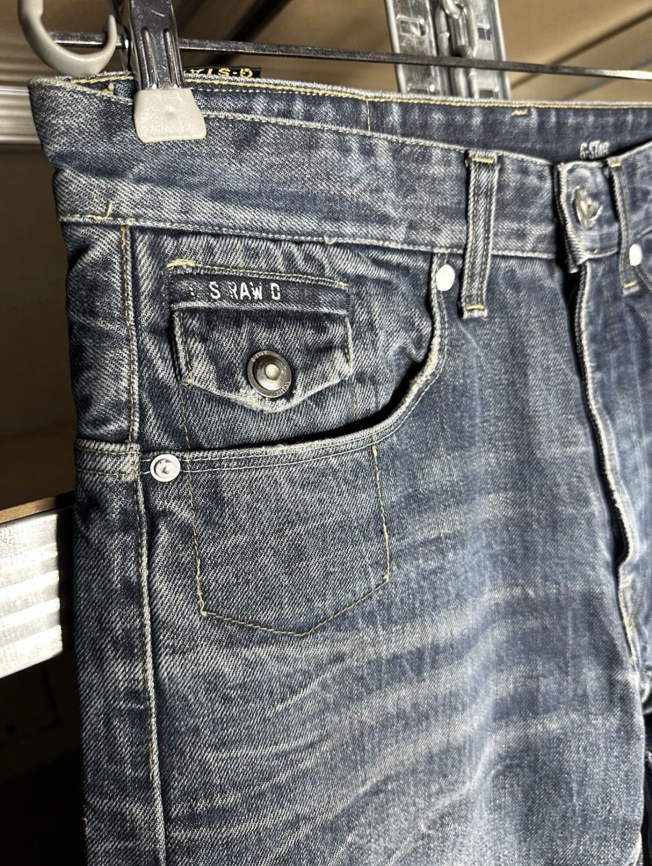 G-Star G-Star RAW Morris Jeans Denim Size 30 3301 Distressed Wash Size US 30 / EU 46 - 7 Thumbnail