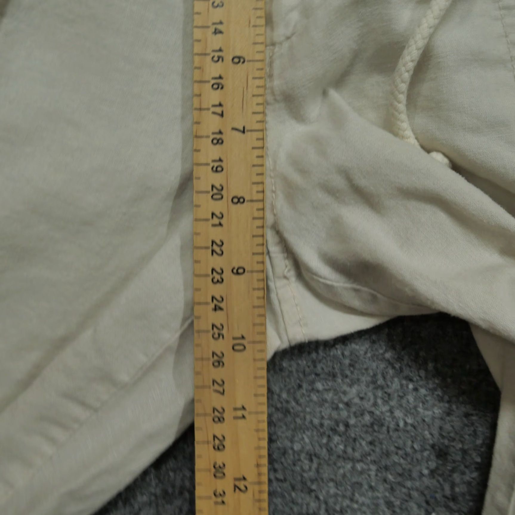Old Navy Old Navy Cargo Pants Womens 8 Cream White Cropped Cotton Linen Blend Y2K Size 30" / US 8 / IT 44 - 6 Thumbnail