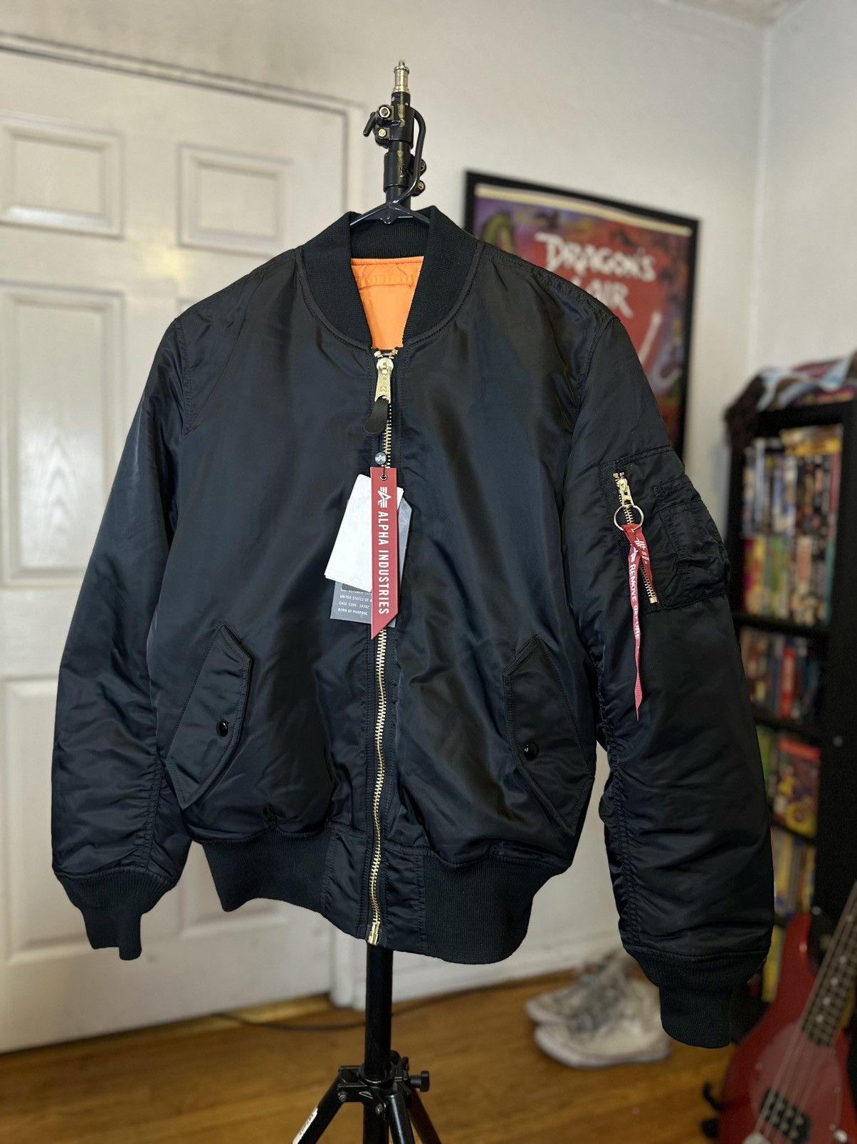 Alpha Industries Alpha Industries MA-1 Heritage Bomber Jacket Black - Small Size US S / EU 44-46 / 1 - 1 Thumbnail
