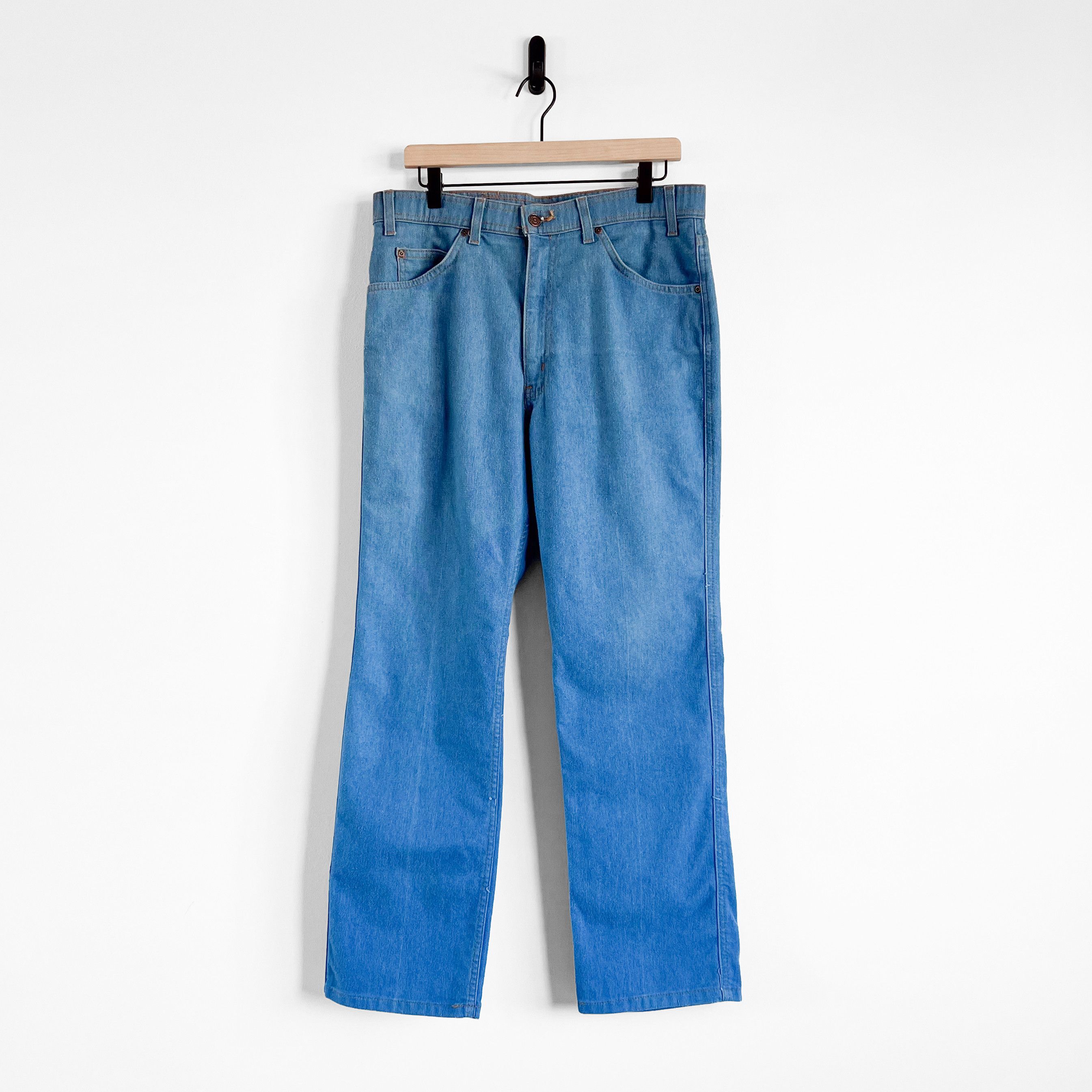 Levi's Vintage Clothing VTG Levi’s Brown Tab Boot Cut Denim Made In USA Size US 33 - 1 Thumbnail