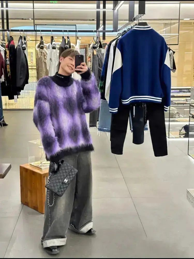 Celine Celine 22AW Purple Mohair Knitwear Sweater-2507 Size US M / EU 48-50 / 2 - 5 Thumbnail