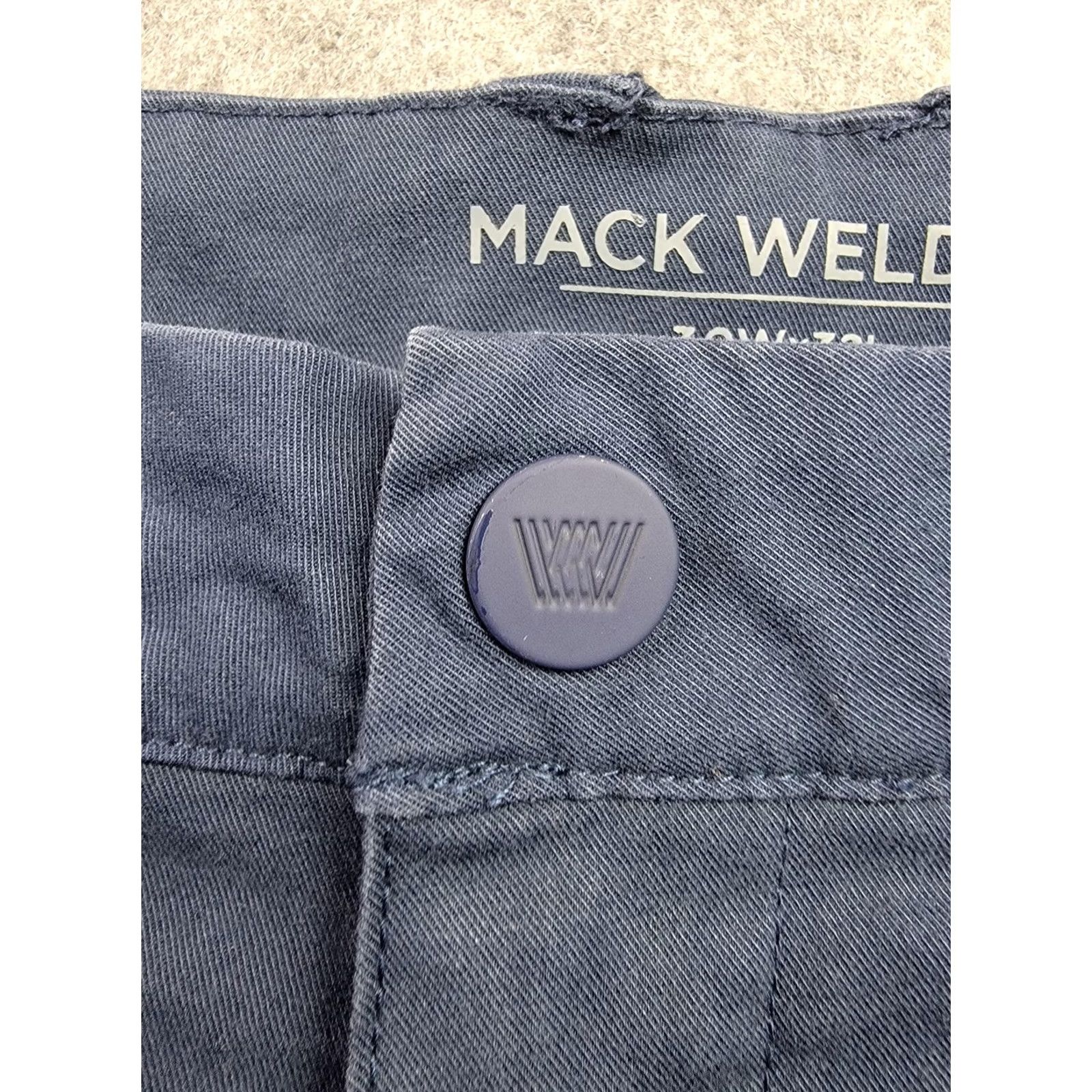 Vintage Mack Weldon Pants Mens 30x32 Blue Straight Fit Lyocell Cotton Stretch Casual Chino Size US 30 / EU 46 - 5 Thumbnail