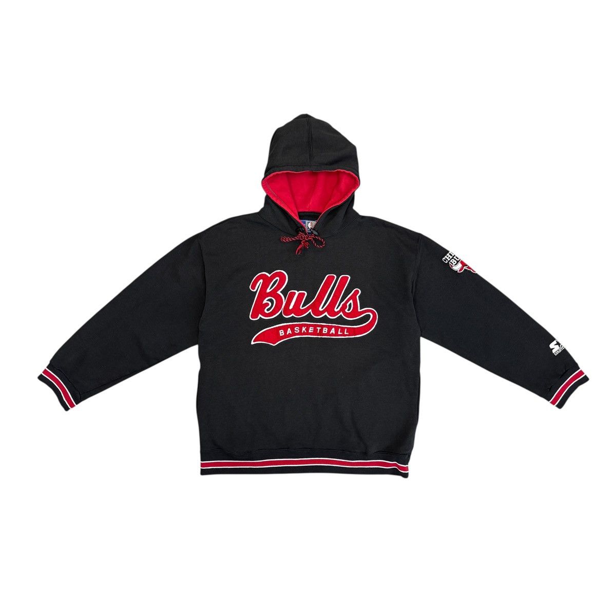 Starter Vintage Starter Chicago Bulls NBA Embroidered Logo Hoodie Size US L / EU 52-54 / 3 - 1 Thumbnail