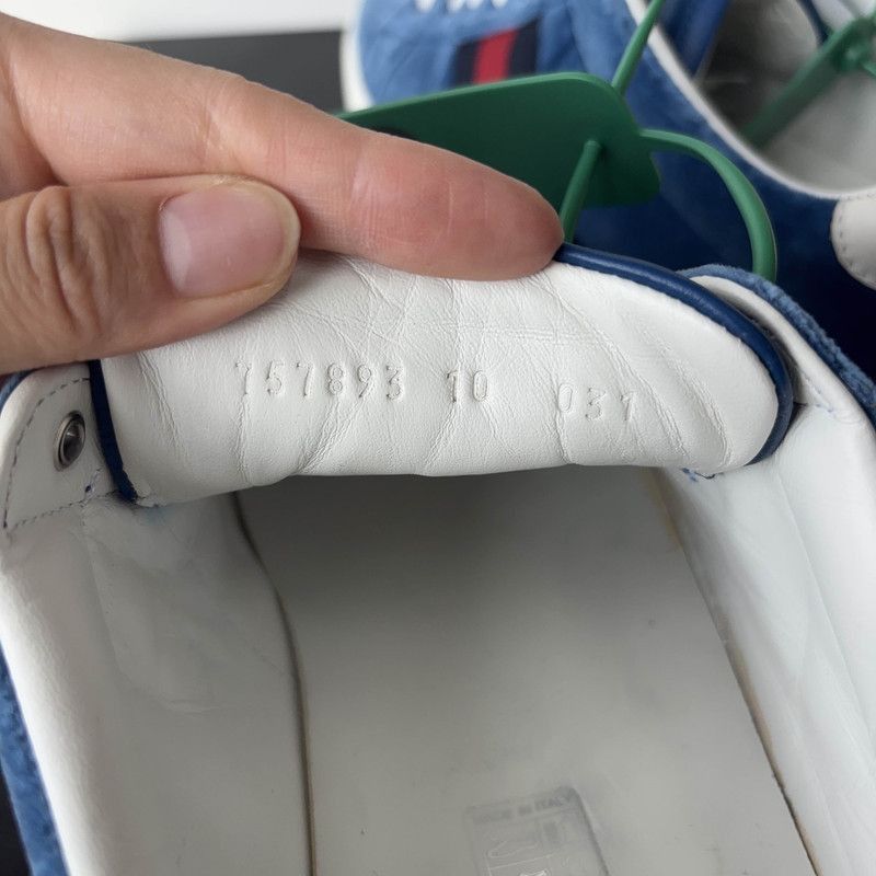 Gucci Gucci ACE Low-top Blue Sneakers - Size US 10.5 / EU 43-44 - 3 Thumbnail