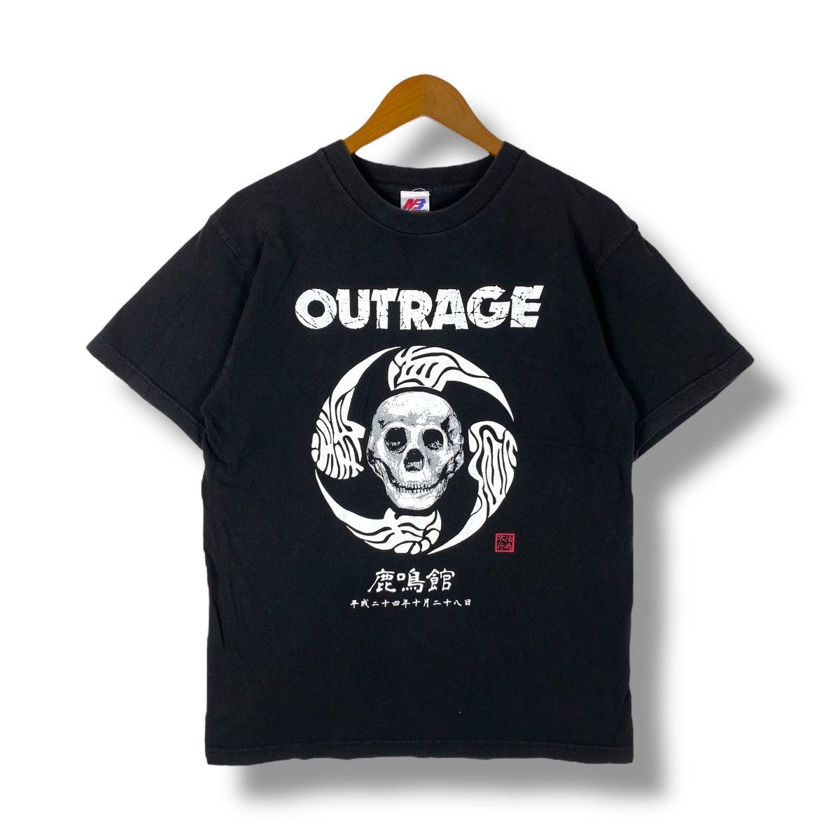Band Tees × Vintage Vintage 00's OUTRAGE Japanese Thrash Metal Band Graphic Tee Size US L / EU 52-54 / 3 - 1 Thumbnail