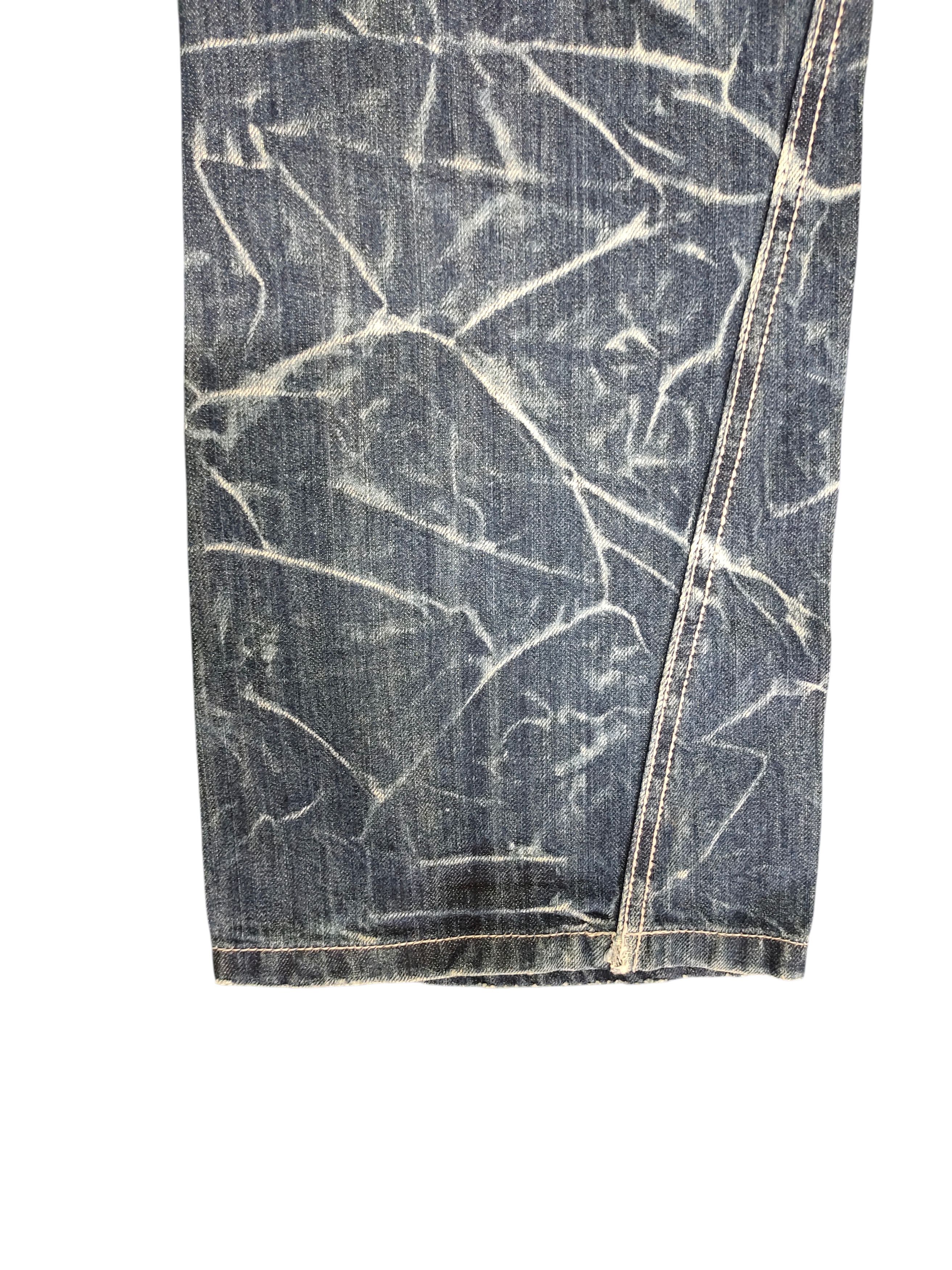 Kapital Nylaus Japan Wings Embroidered Clawmark Distress Faded Jeans Size US 30 / EU 46 - 6 Thumbnail