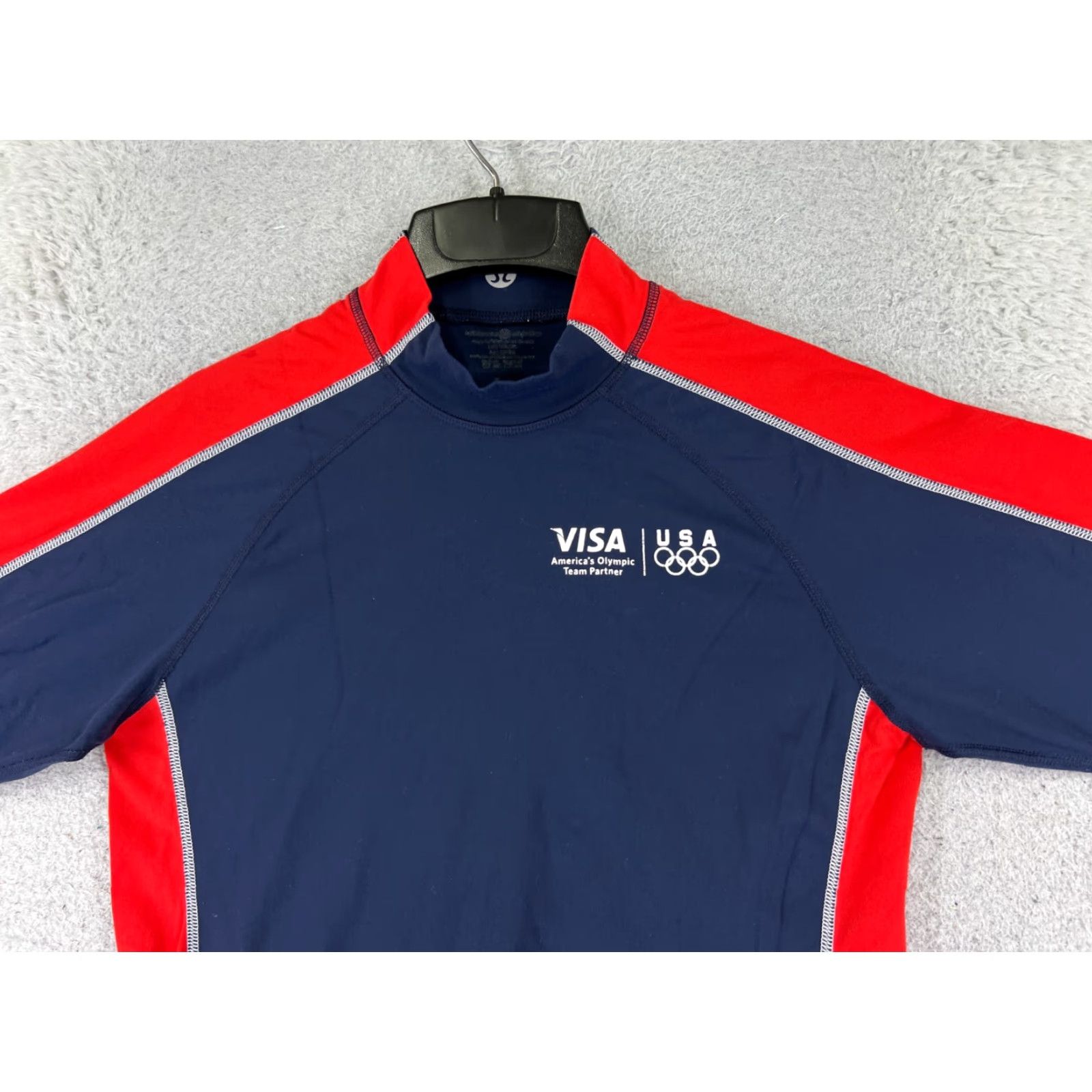 Lululemon Lululemon Shirt Men Small Blue Red Long Sleeve Visa Olympics Partner Long Sleeve Size US S / EU 44-46 / 1 - 4 Thumbnail