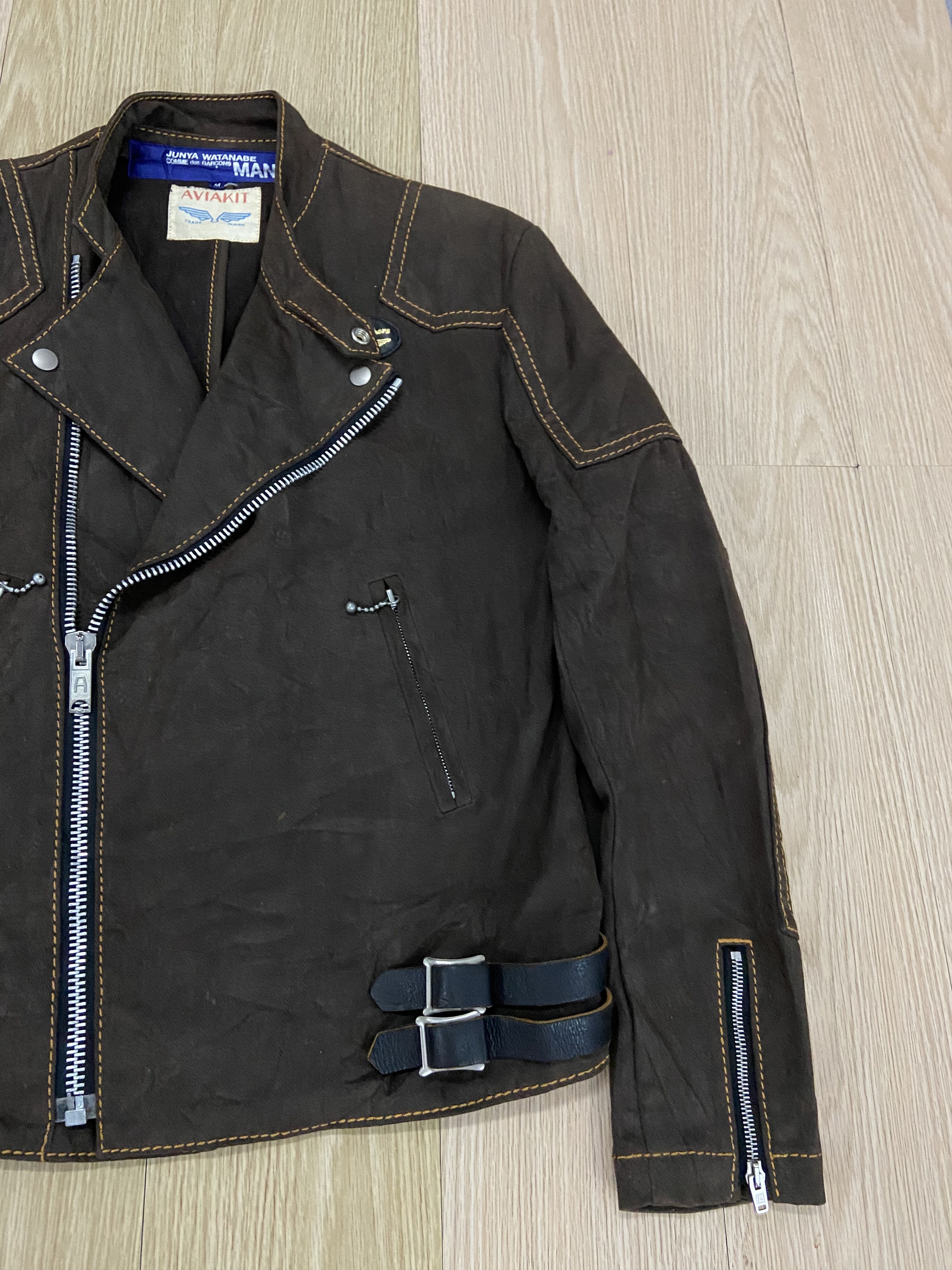 Comme des Garcons × Japanese Brand × Junya Watanabe 🔥GRAILED🔥Junya Watanabe x Lewis Leathers rider Jacket Size US M / EU 48-50 / 2 - 3 Thumbnail