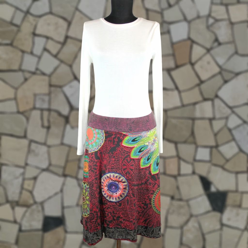 Desigual Desigual womens Skirt Size M Multicoloured Denim Size 32" / US 10 / IT 46 - 1 Thumbnail