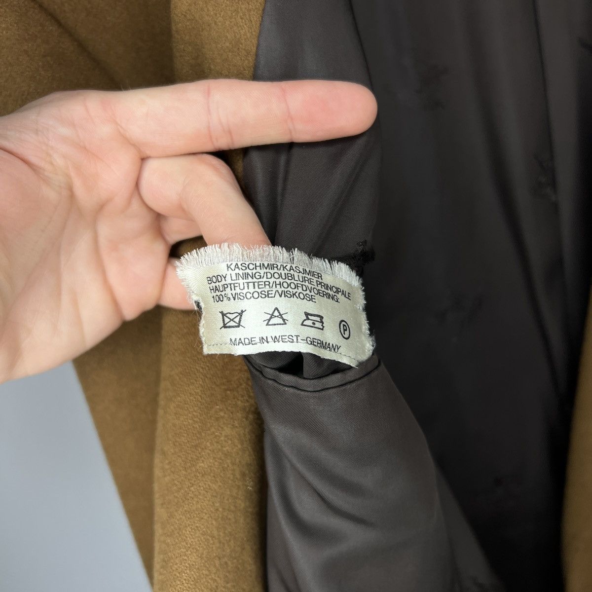 Burberry × Vintage Burberry 90s 100% cashmere blazer jacket coat rare Size 42R - 8 Thumbnail