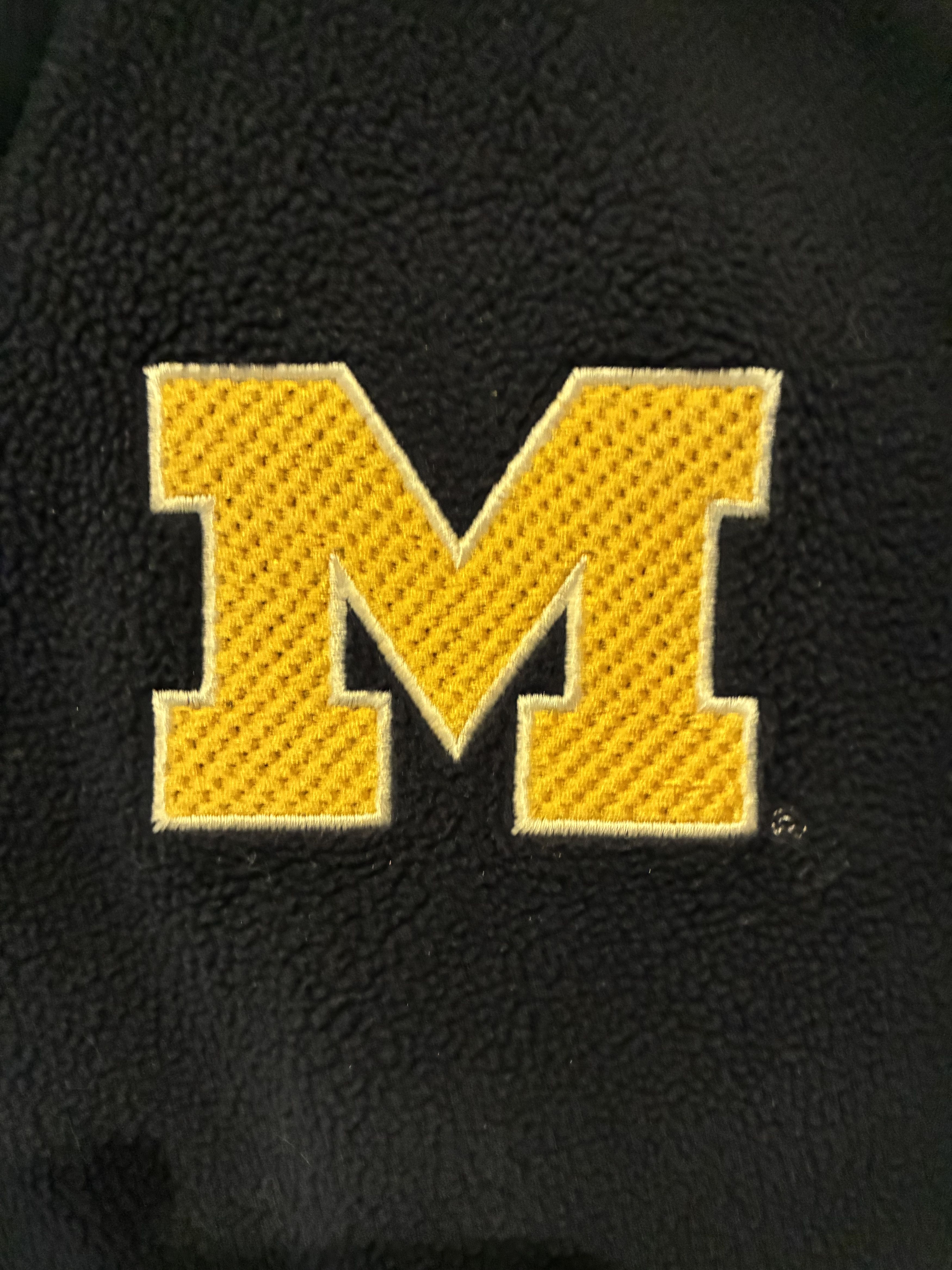 Nike Nike Michigan Wolverines Blue and yellow fleece jacket Size US L / EU 52-54 / 3 - 2 Thumbnail