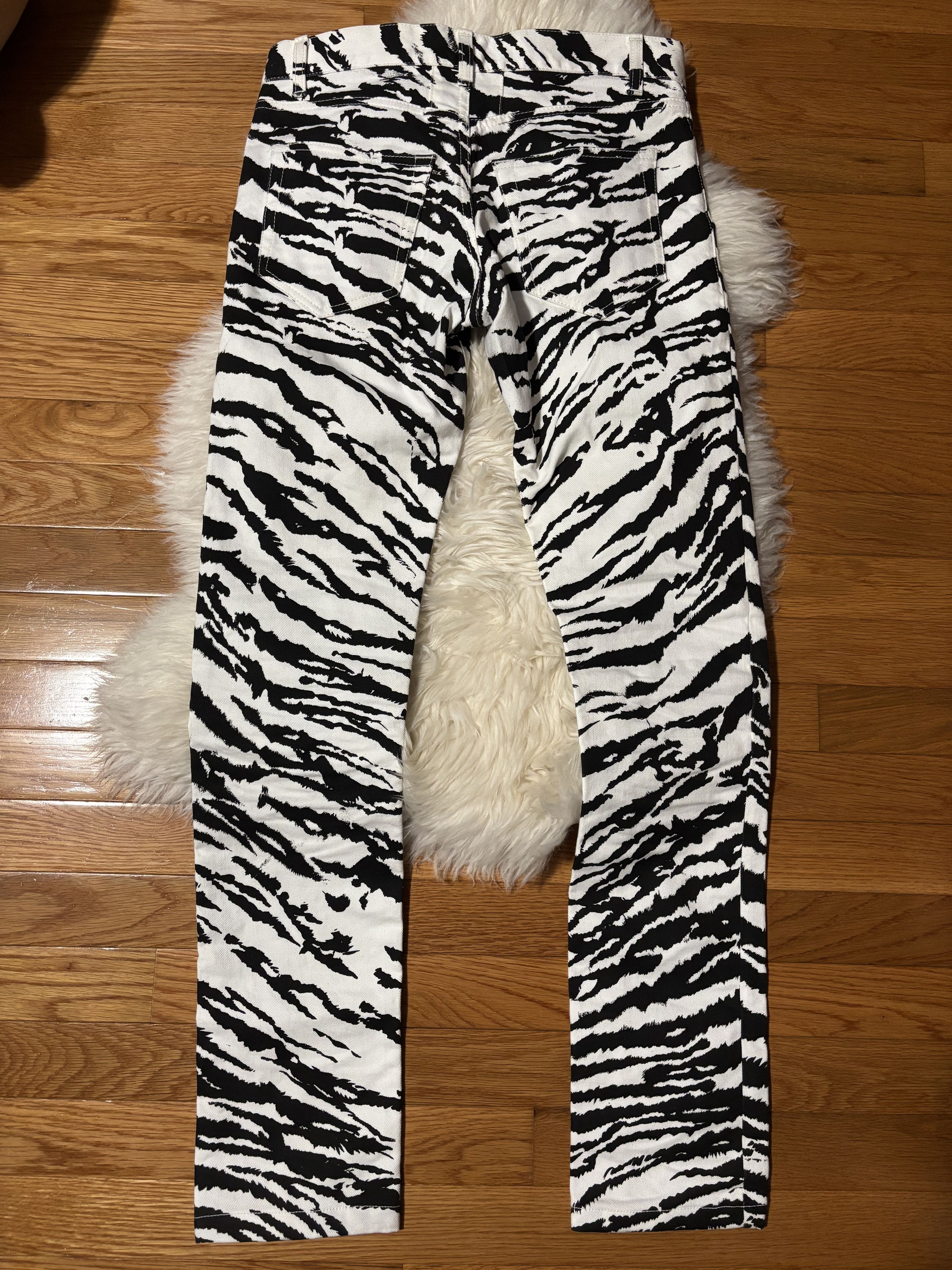 Saint Laurent Paris SS14 ZEBRA PRINT DENIM JEANS HEDI SLIMANE Size US 28 / EU 44 - 6 Thumbnail