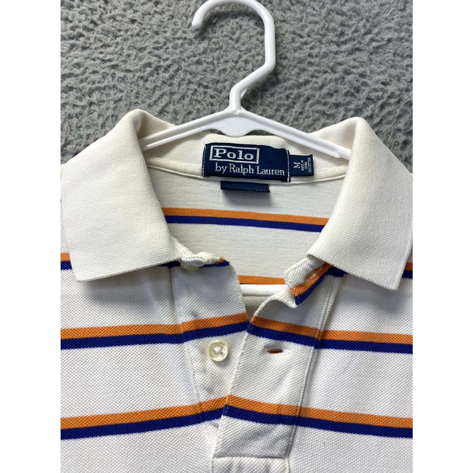 Polo Ralph Lauren VINTAGE Polo Ralph Lauren Shirt Mens M Cotton Short Sleeve Button Stripe Men’s 105-34 Size US M / EU 48-50 / 2 - 3 Thumbnail