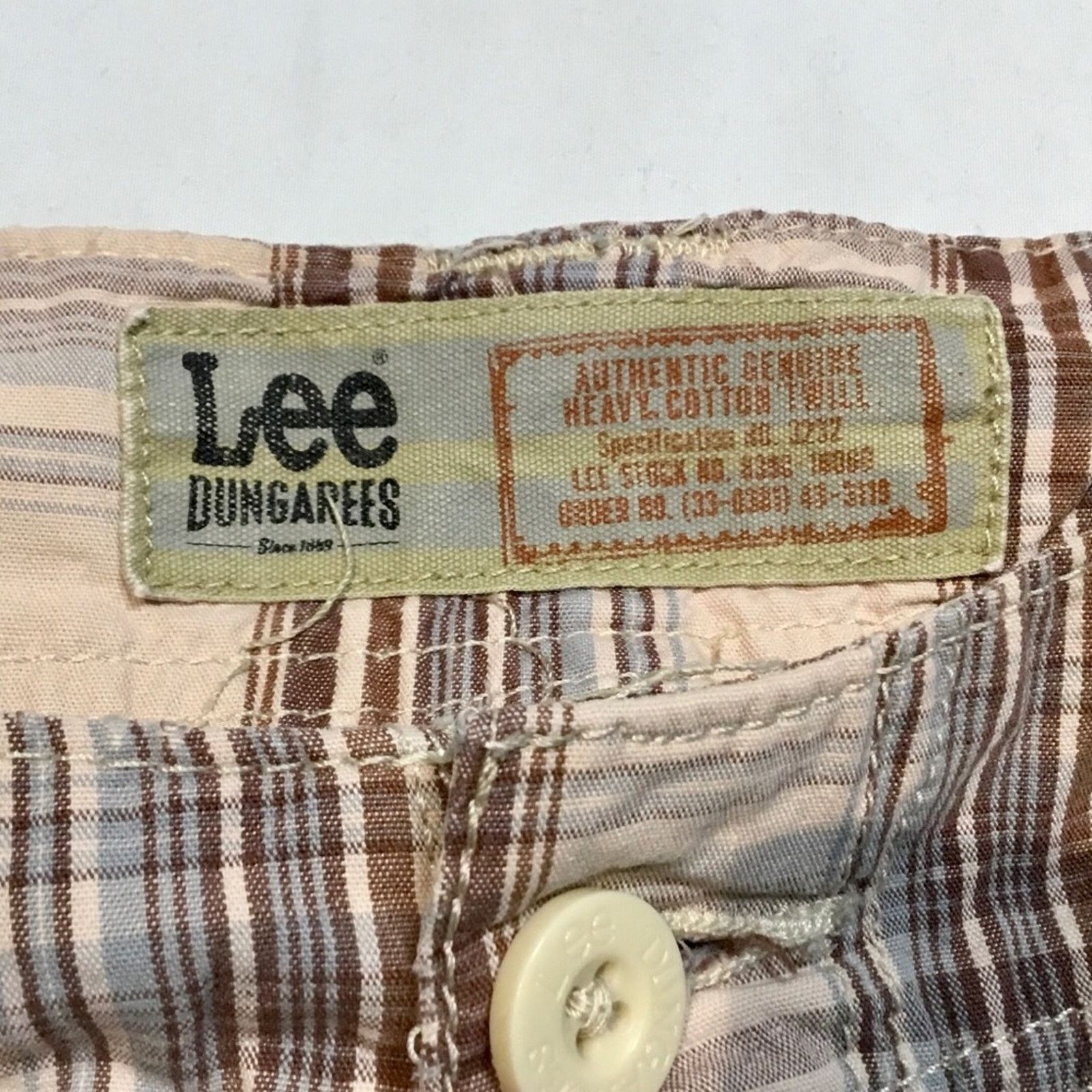 Lee Lee Dungarees Plaid Shorts Size US 31 - 3 Thumbnail