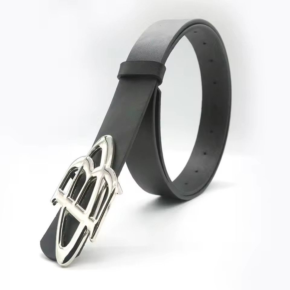 Leather Y2k B Buckle Leather Belt Size ONE SIZE - 2 Thumbnail