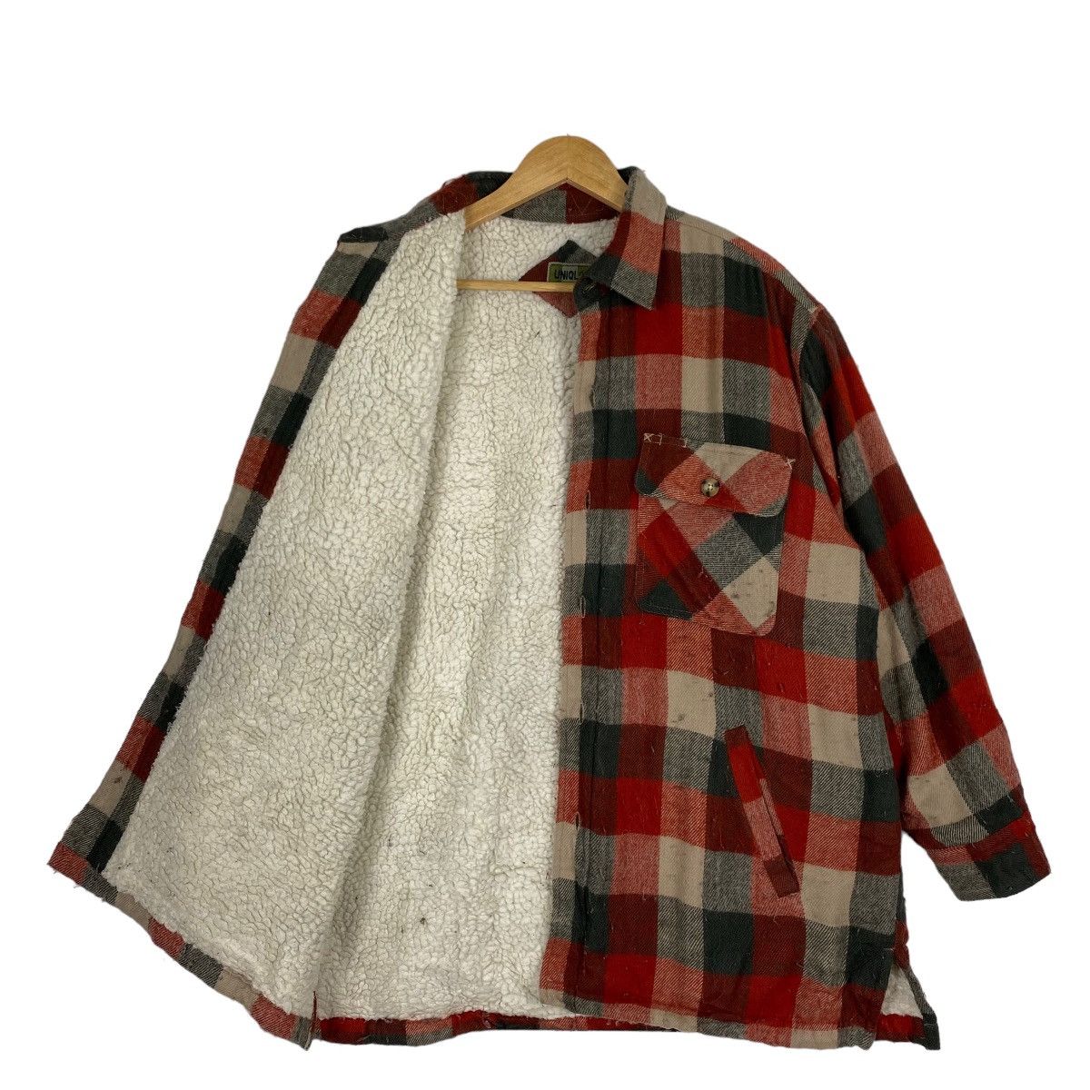 Japanese Brand Vintage Uniqlo Nova Check Sherpa Lining Jacket Size US L / EU 52-54 / 3 - 9 Thumbnail