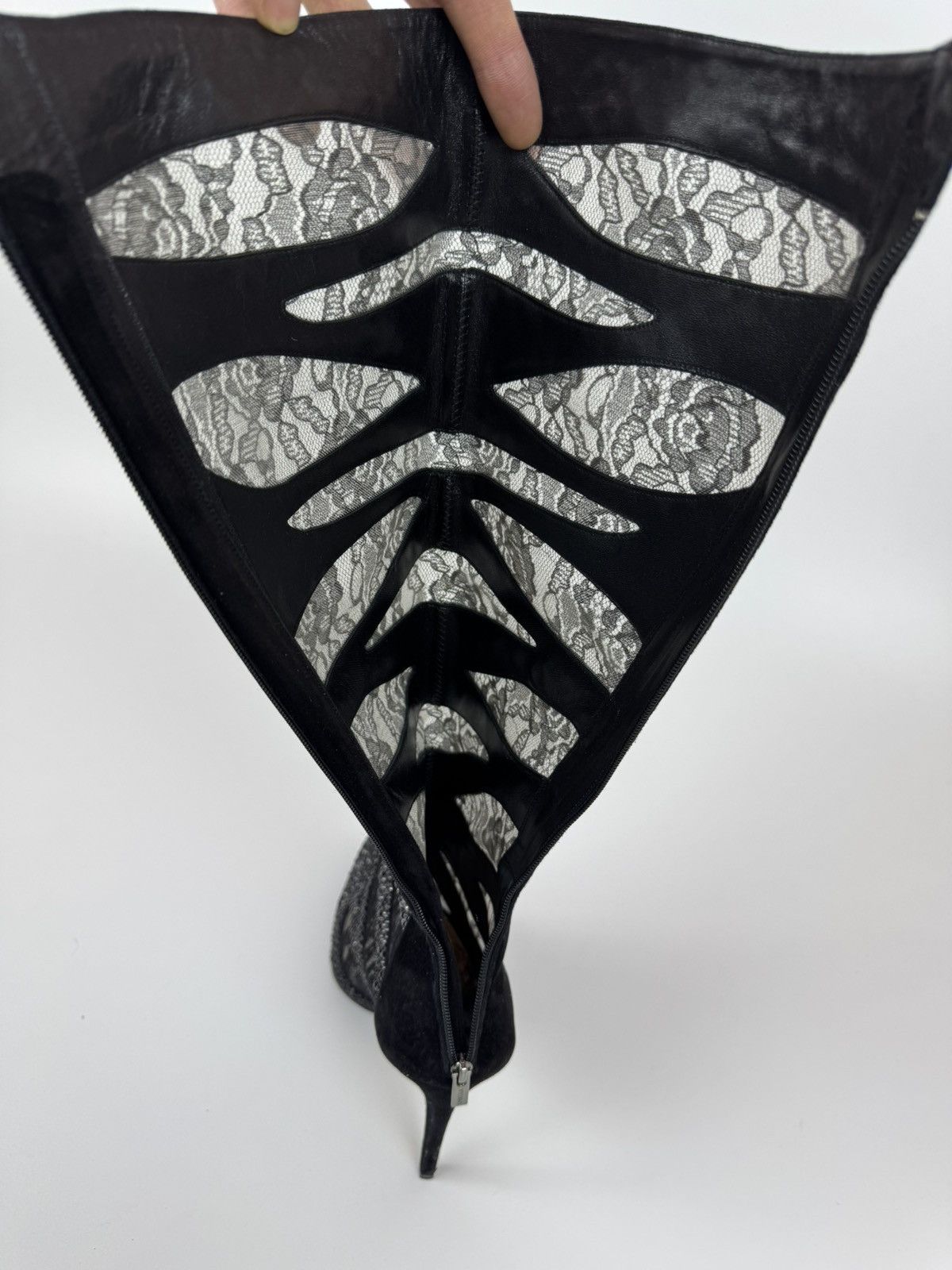 Le Silla LE SILLA Limited Edition HIGH Crystal Lace Black BOOTS 40 Size US 10 / IT 40 - 15 Thumbnail